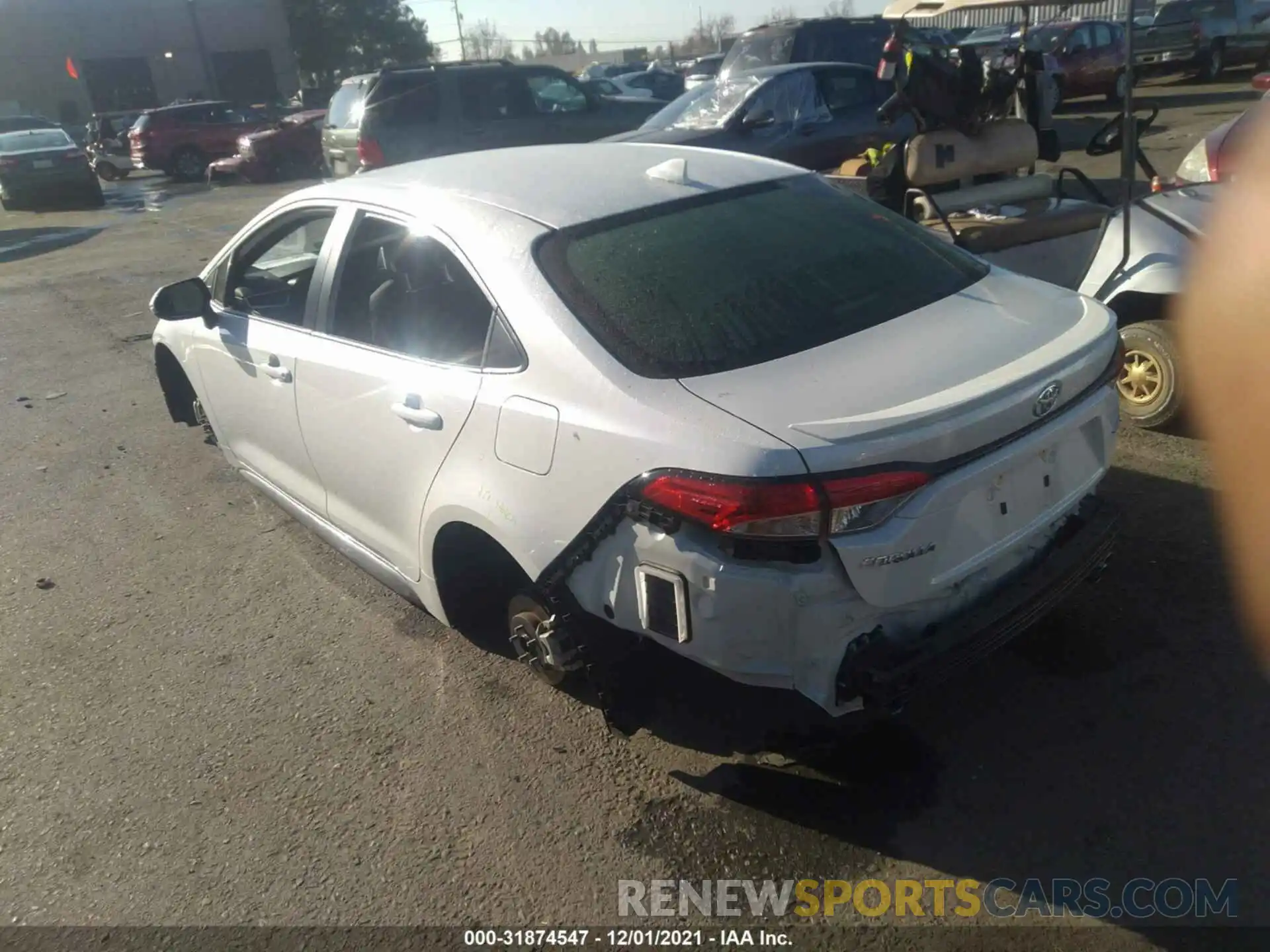 3 Photograph of a damaged car JTDS4MCEXMJ063134 TOYOTA COROLLA 2021