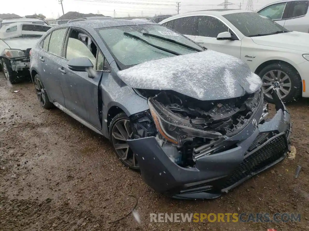 1 Photograph of a damaged car JTDS4MCEXMJ063215 TOYOTA COROLLA 2021