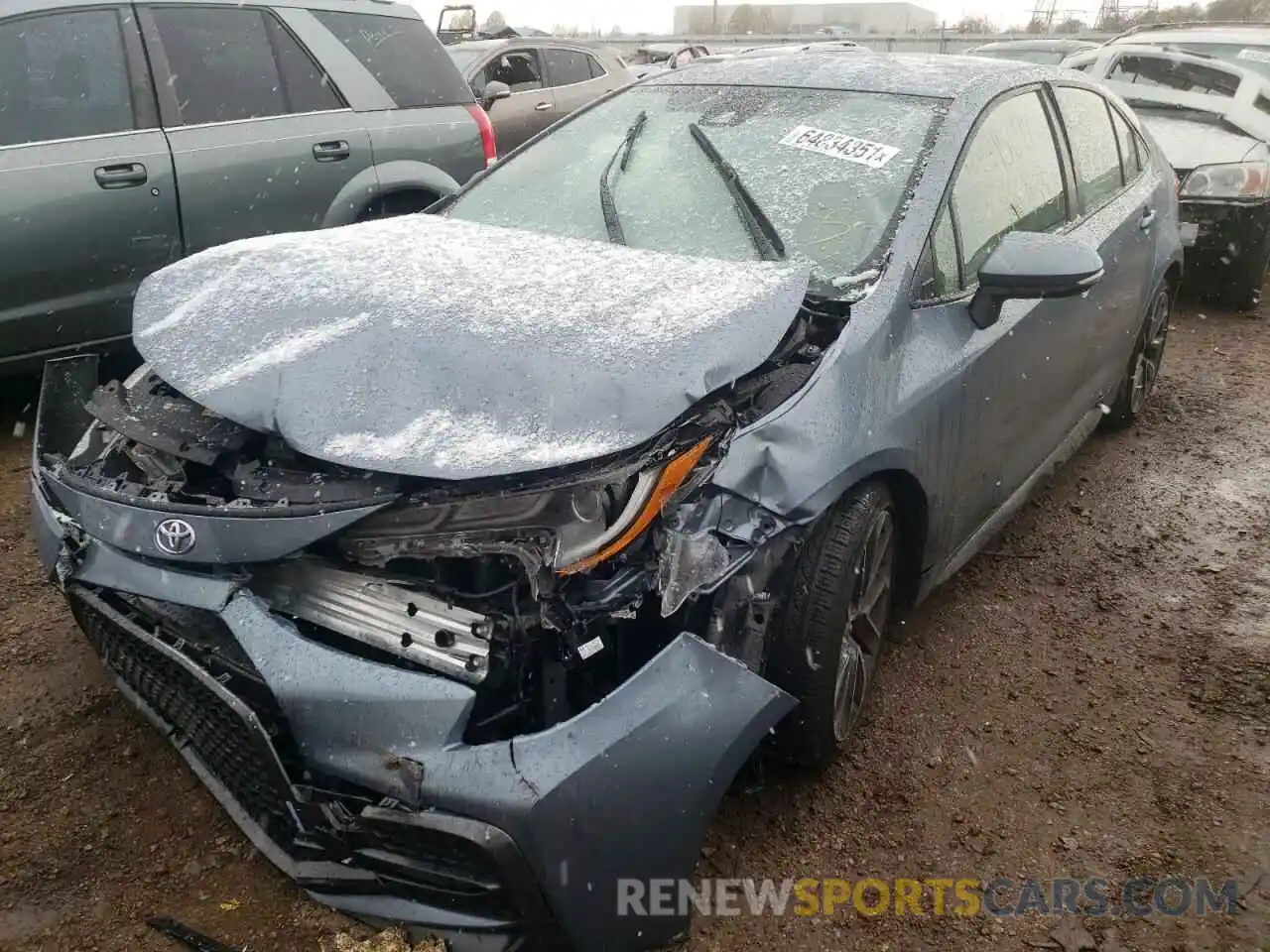 2 Photograph of a damaged car JTDS4MCEXMJ063215 TOYOTA COROLLA 2021