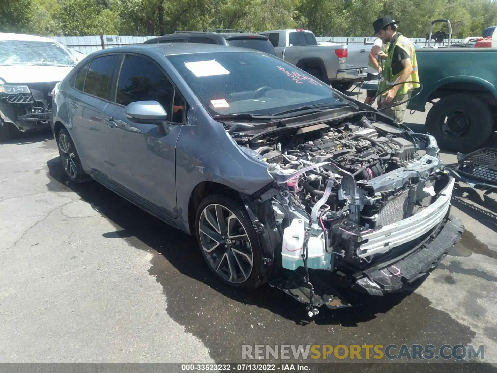 1 Photograph of a damaged car JTDS4MCEXMJ063831 TOYOTA COROLLA 2021