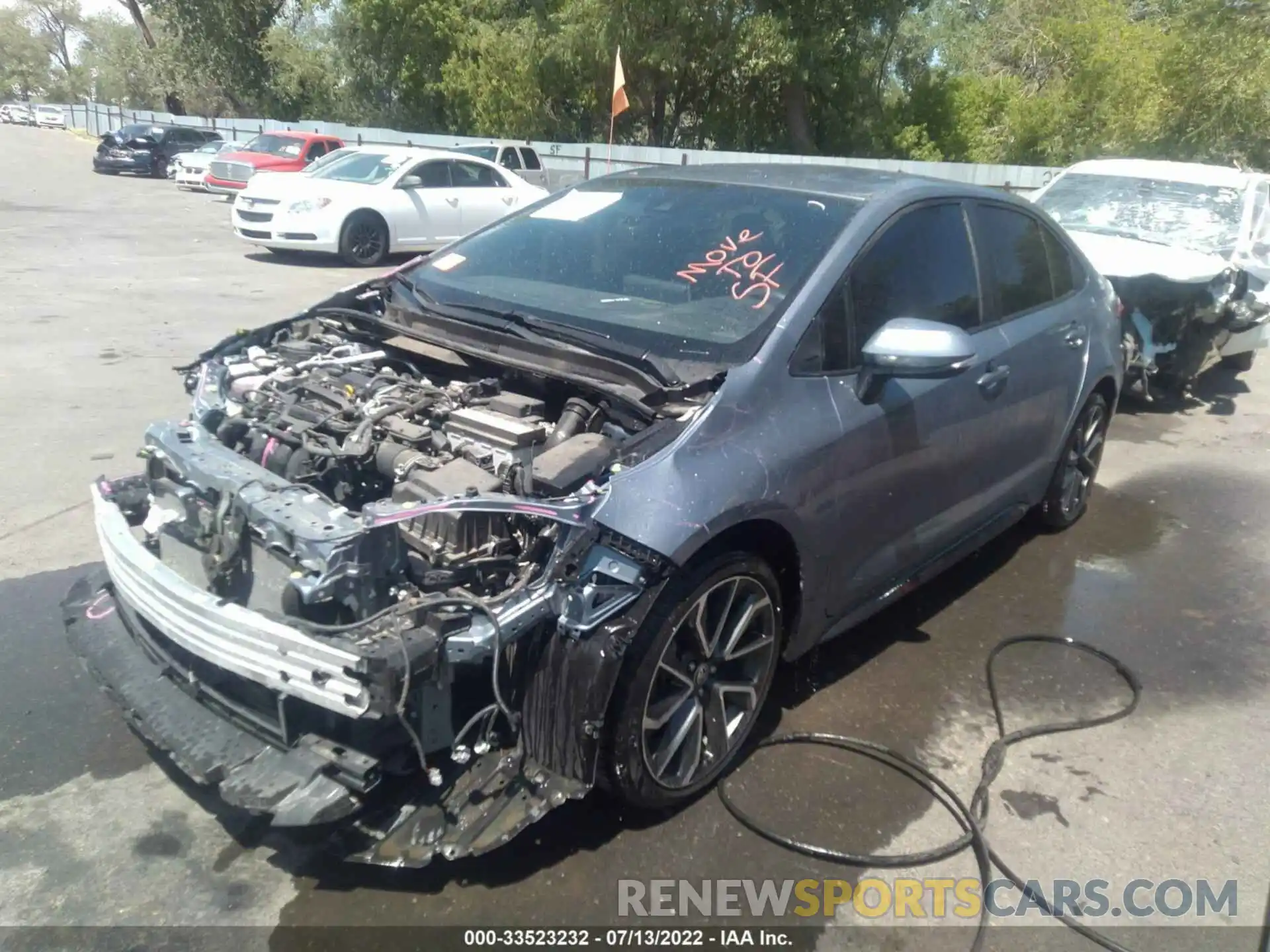 2 Photograph of a damaged car JTDS4MCEXMJ063831 TOYOTA COROLLA 2021