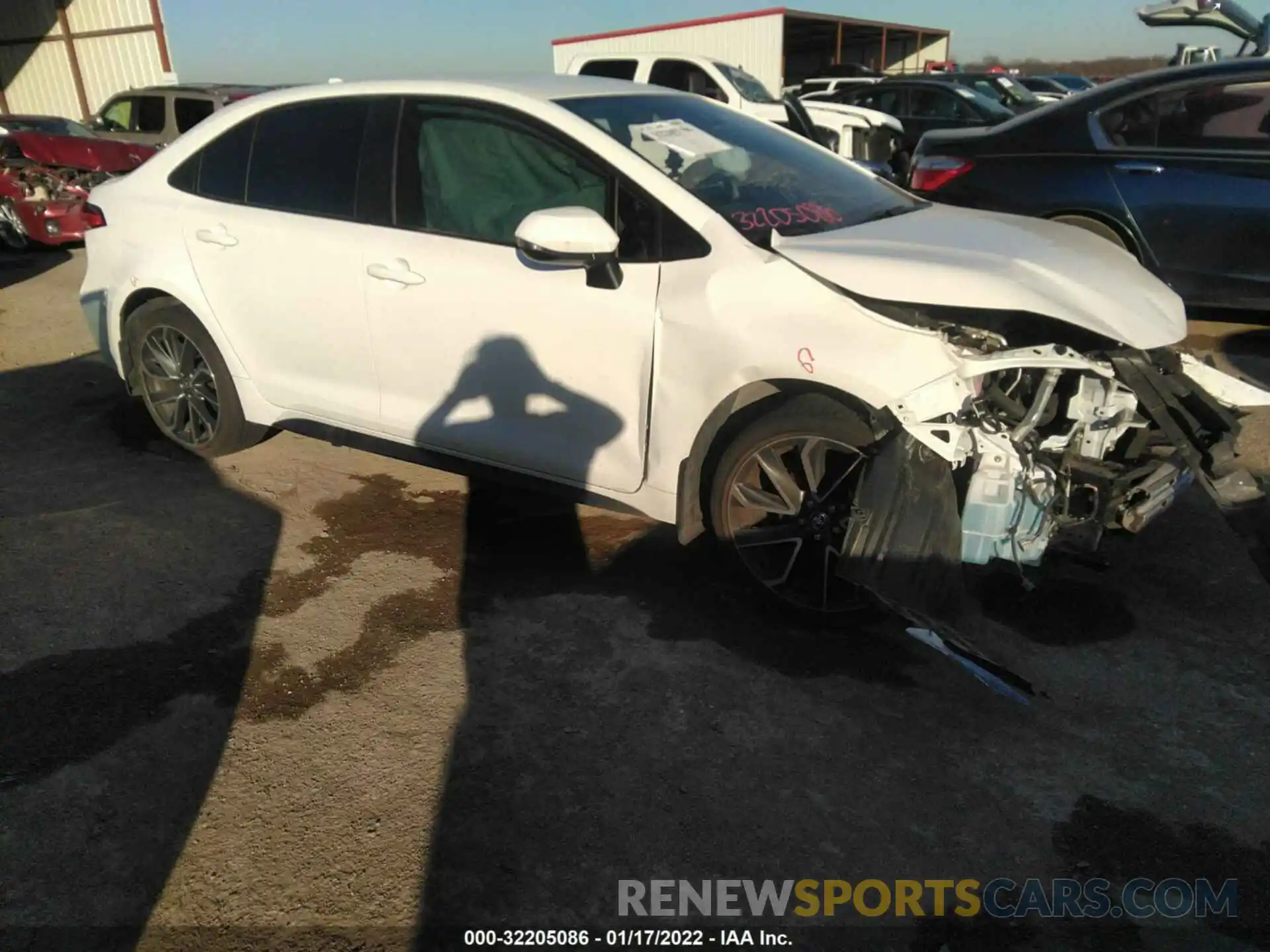 1 Photograph of a damaged car JTDS4MCEXMJ064154 TOYOTA COROLLA 2021