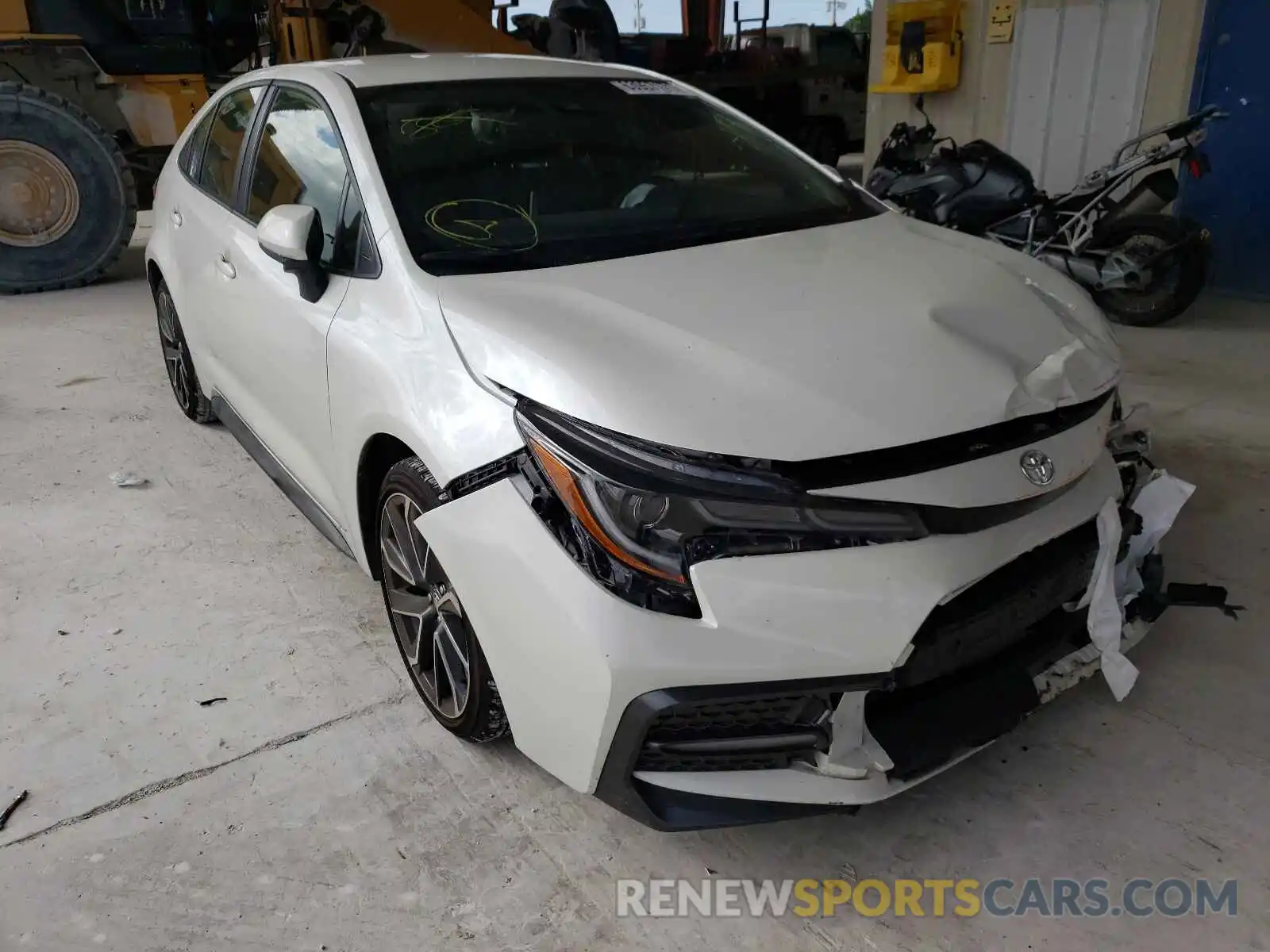 1 Photograph of a damaged car JTDS4MCEXMJ064655 TOYOTA COROLLA 2021