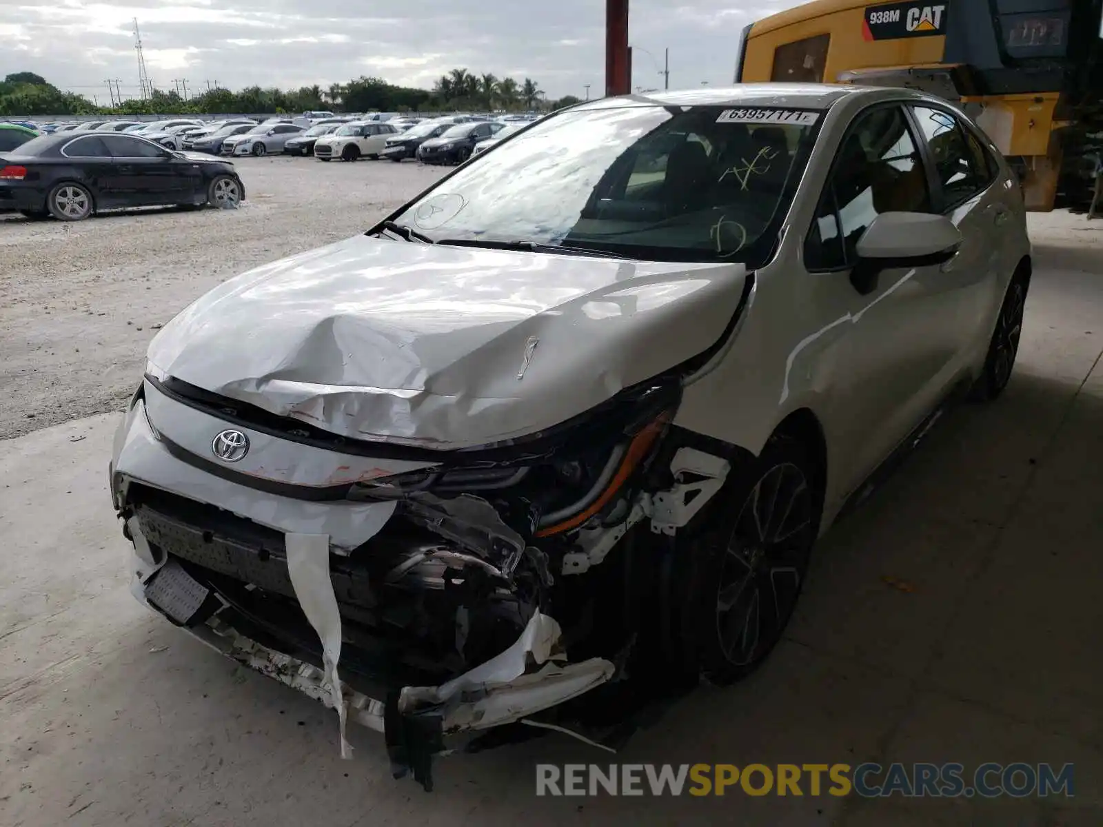 2 Photograph of a damaged car JTDS4MCEXMJ064655 TOYOTA COROLLA 2021