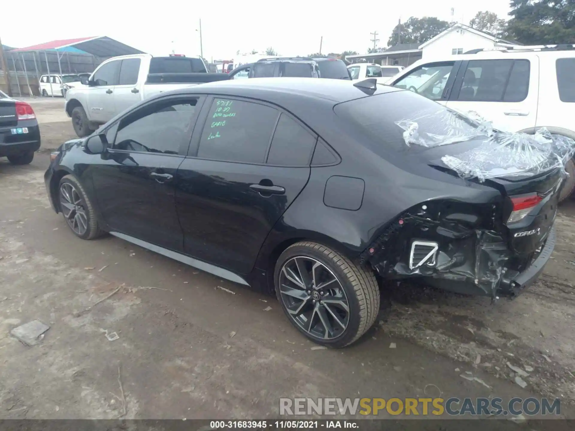 3 Photograph of a damaged car JTDS4MCEXMJ064784 TOYOTA COROLLA 2021