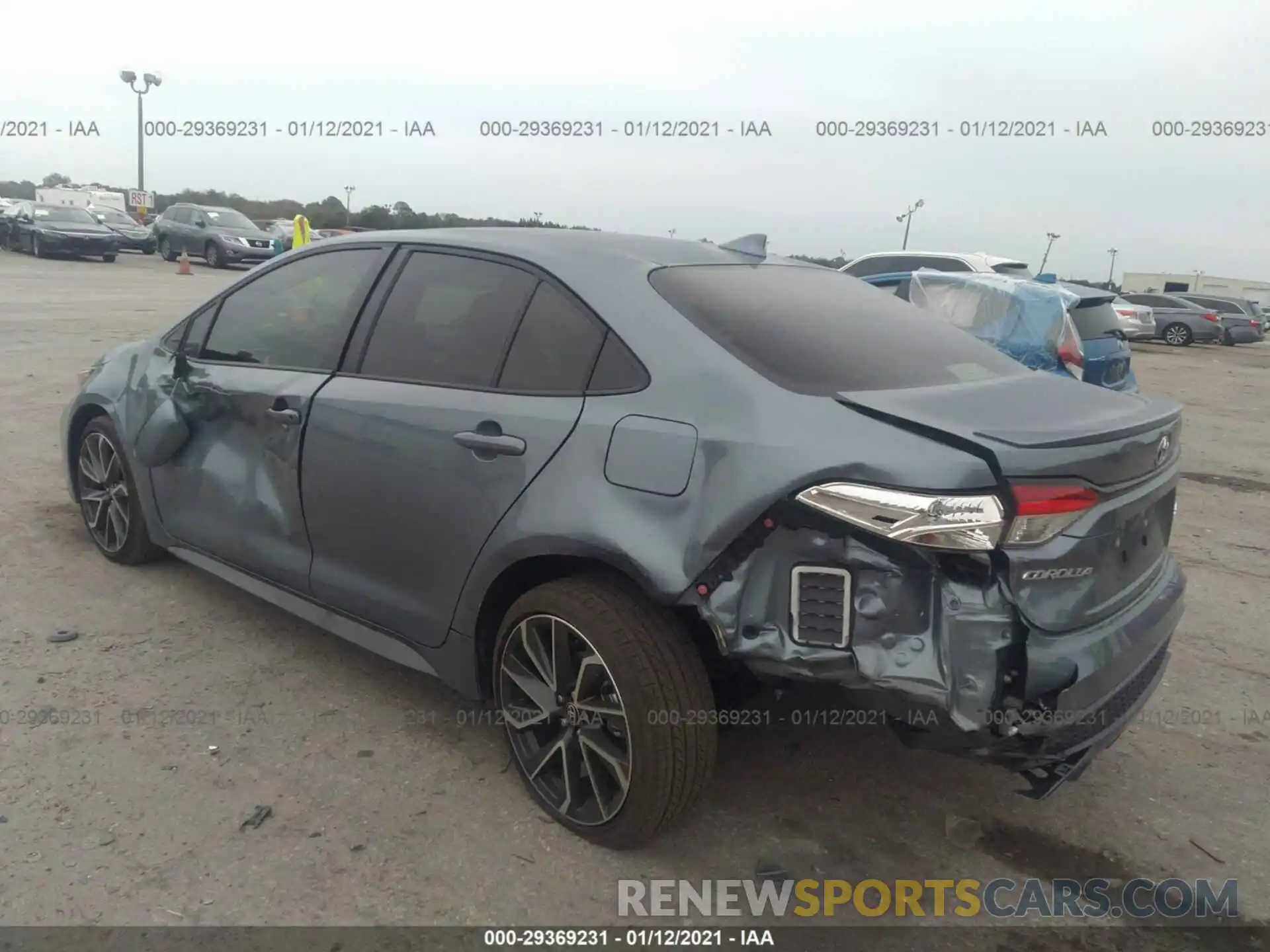 3 Photograph of a damaged car JTDS4MCEXMJ064848 TOYOTA COROLLA 2021