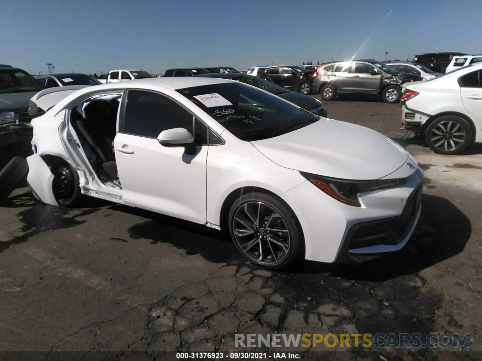 1 Photograph of a damaged car JTDS4MCEXMJ067877 TOYOTA COROLLA 2021