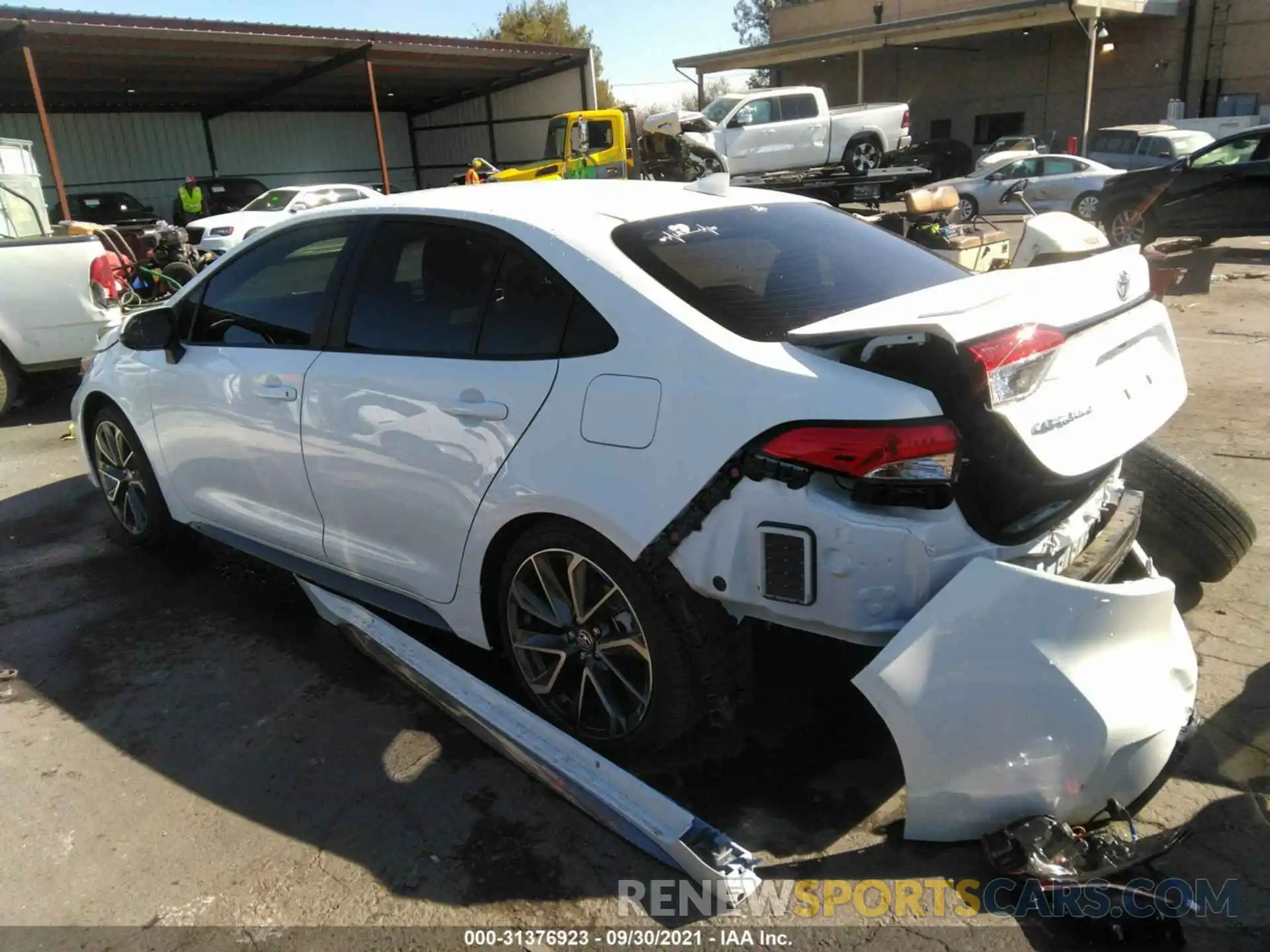 3 Photograph of a damaged car JTDS4MCEXMJ067877 TOYOTA COROLLA 2021