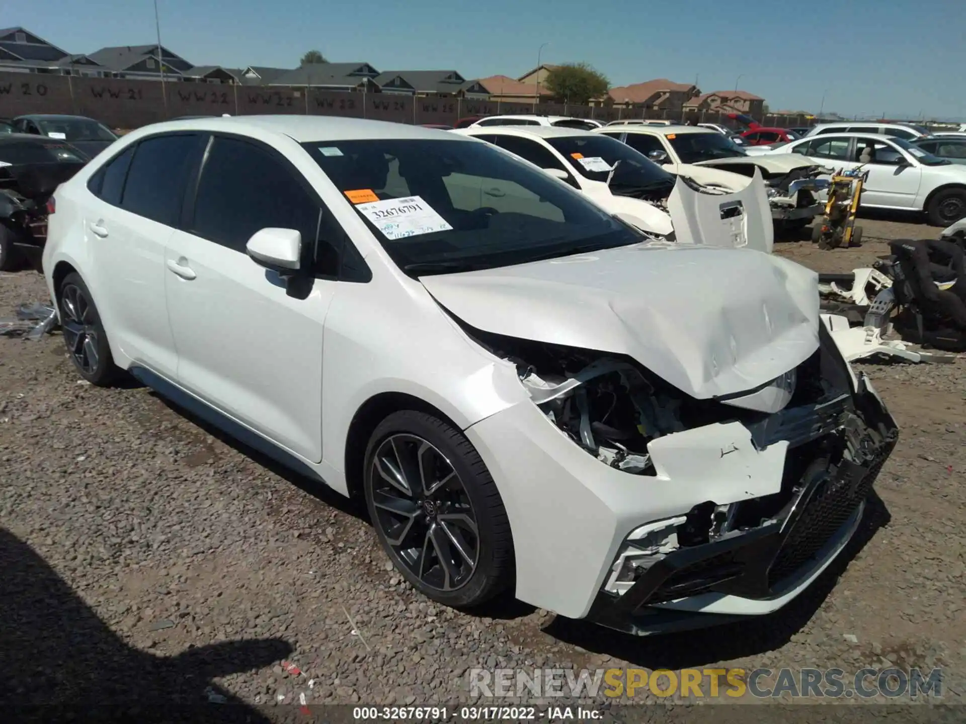 1 Photograph of a damaged car JTDS4MCEXMJ069502 TOYOTA COROLLA 2021