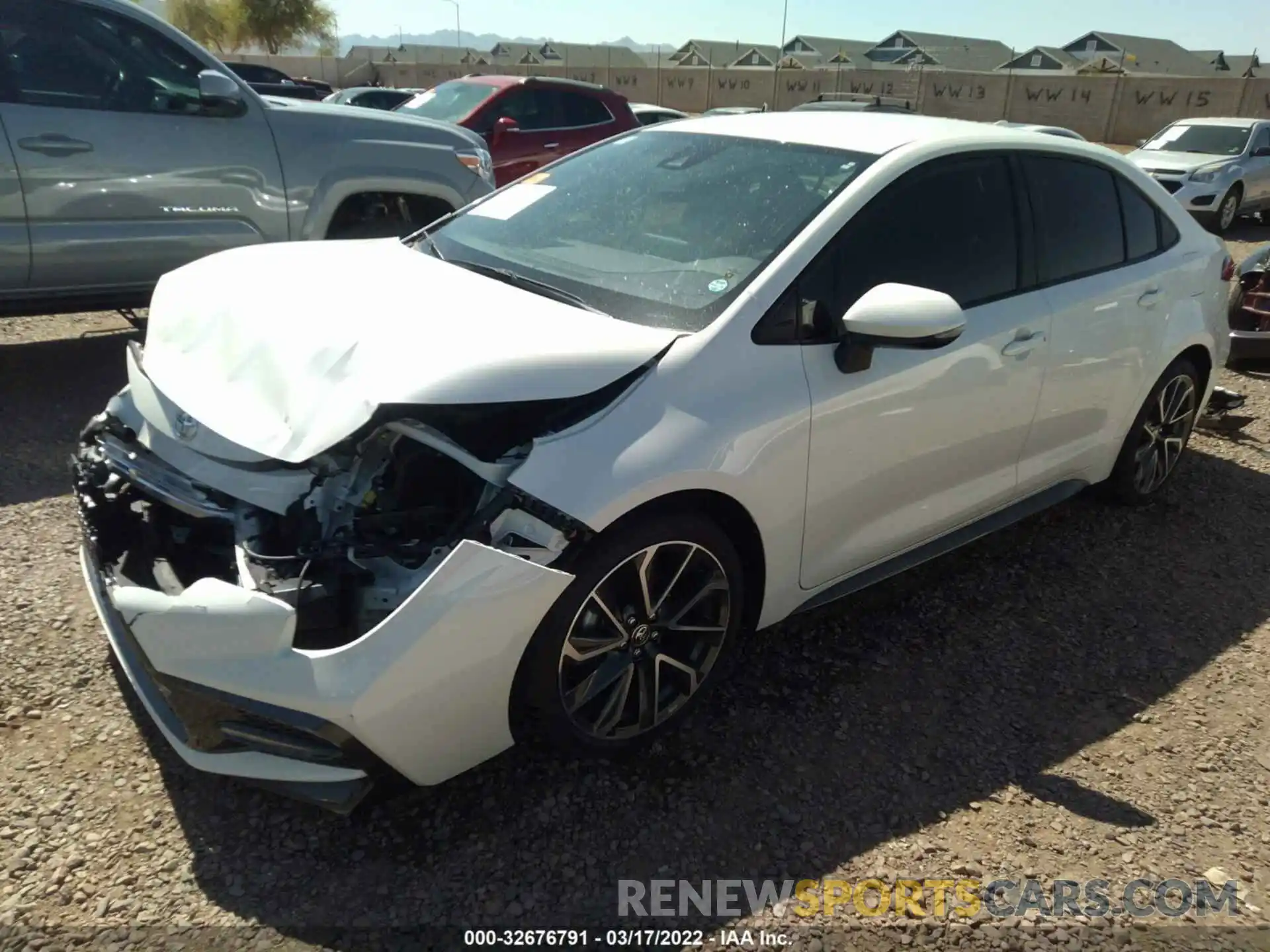 2 Photograph of a damaged car JTDS4MCEXMJ069502 TOYOTA COROLLA 2021