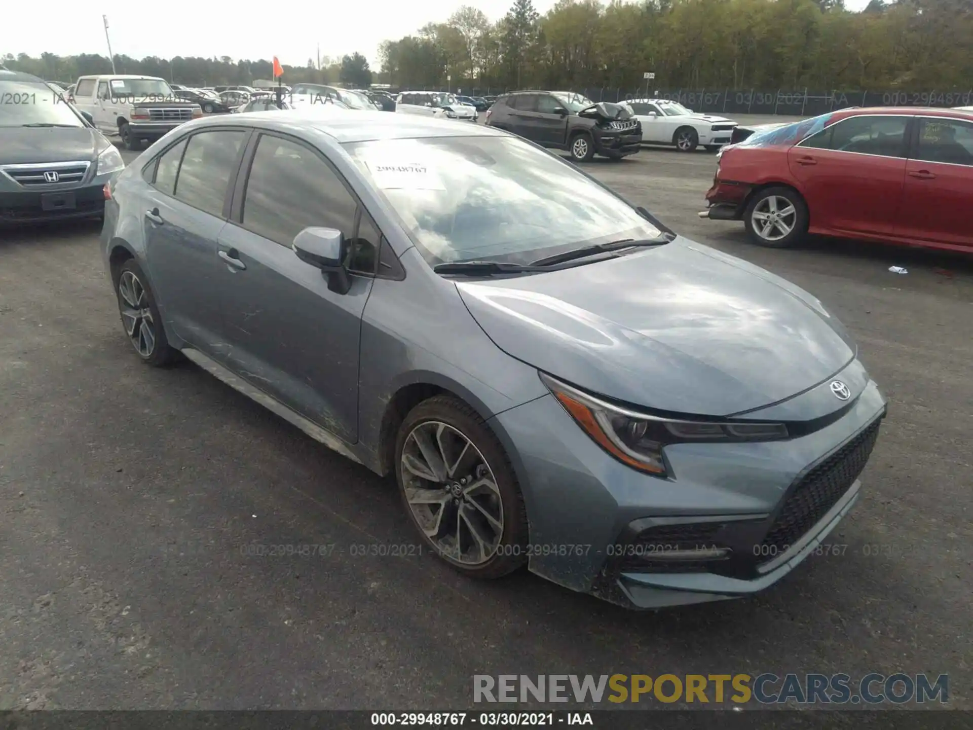 1 Photograph of a damaged car JTDS4MCEXMJ070102 TOYOTA COROLLA 2021