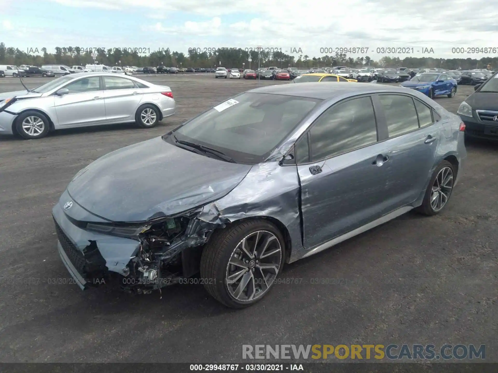 2 Photograph of a damaged car JTDS4MCEXMJ070102 TOYOTA COROLLA 2021