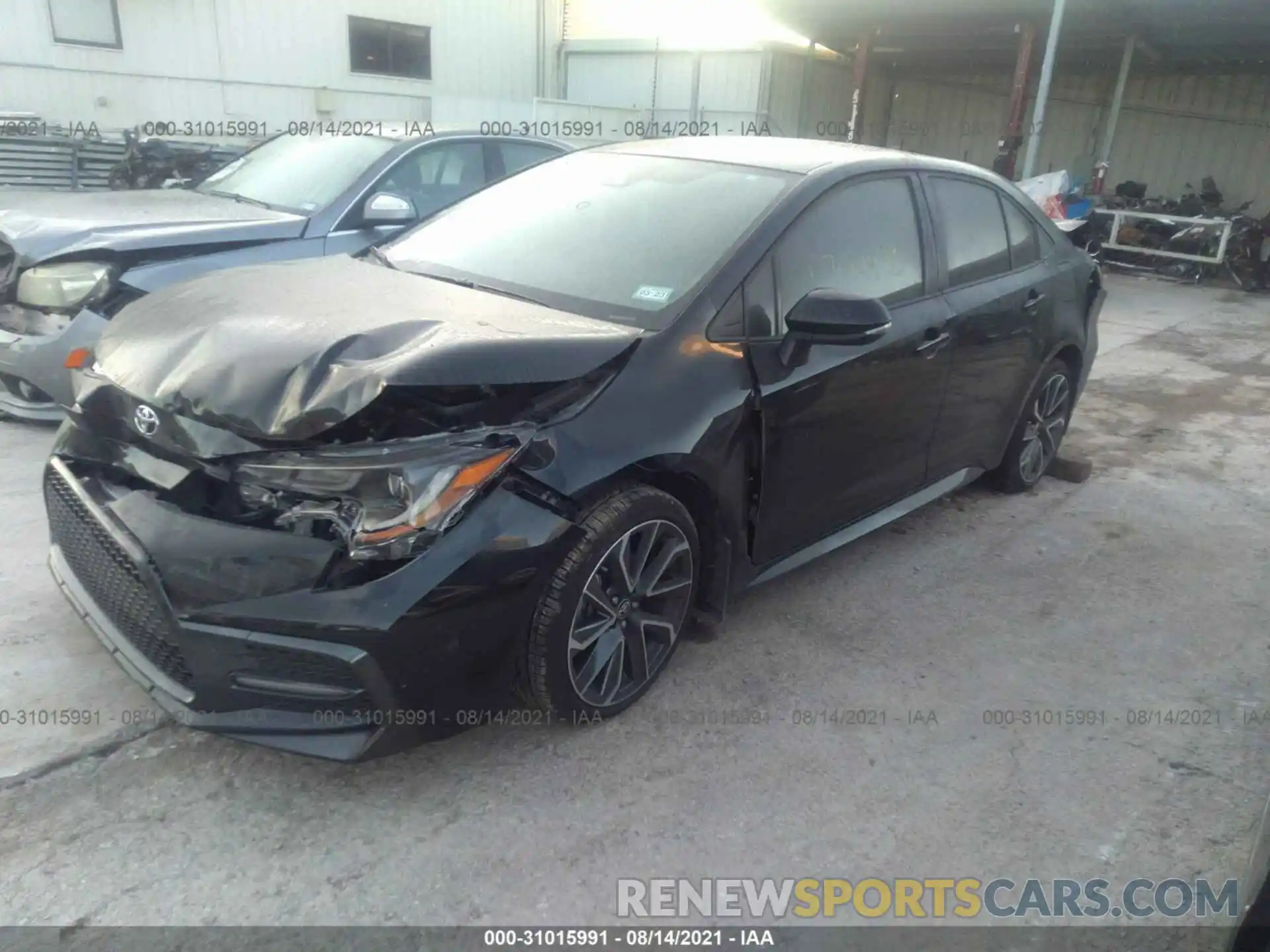 2 Photograph of a damaged car JTDS4MCEXMJ070214 TOYOTA COROLLA 2021