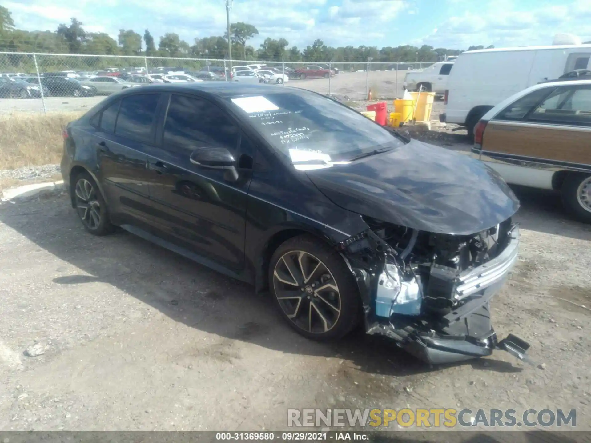 1 Photograph of a damaged car JTDS4MCEXMJ072237 TOYOTA COROLLA 2021