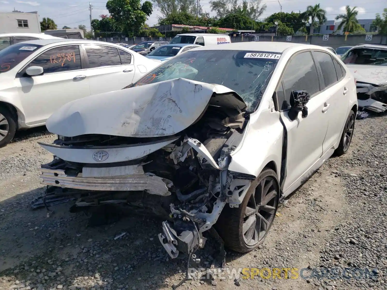 2 Photograph of a damaged car JTDS4MCEXMJ072450 TOYOTA COROLLA 2021