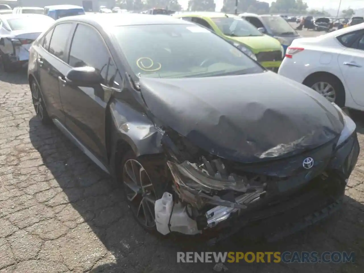 1 Photograph of a damaged car JTDS4MCEXMJ075557 TOYOTA COROLLA 2021