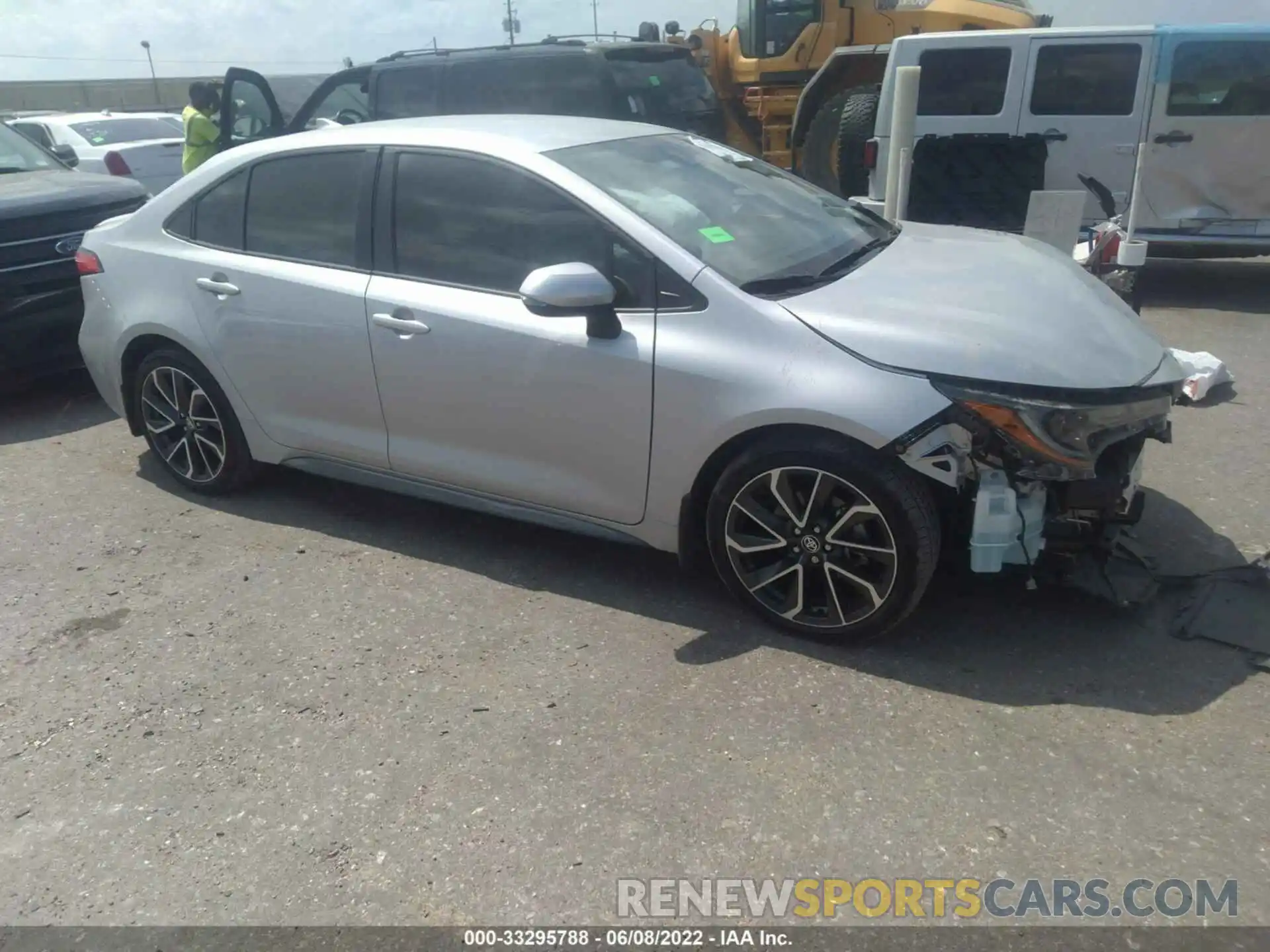 1 Photograph of a damaged car JTDS4MCEXMJ075588 TOYOTA COROLLA 2021