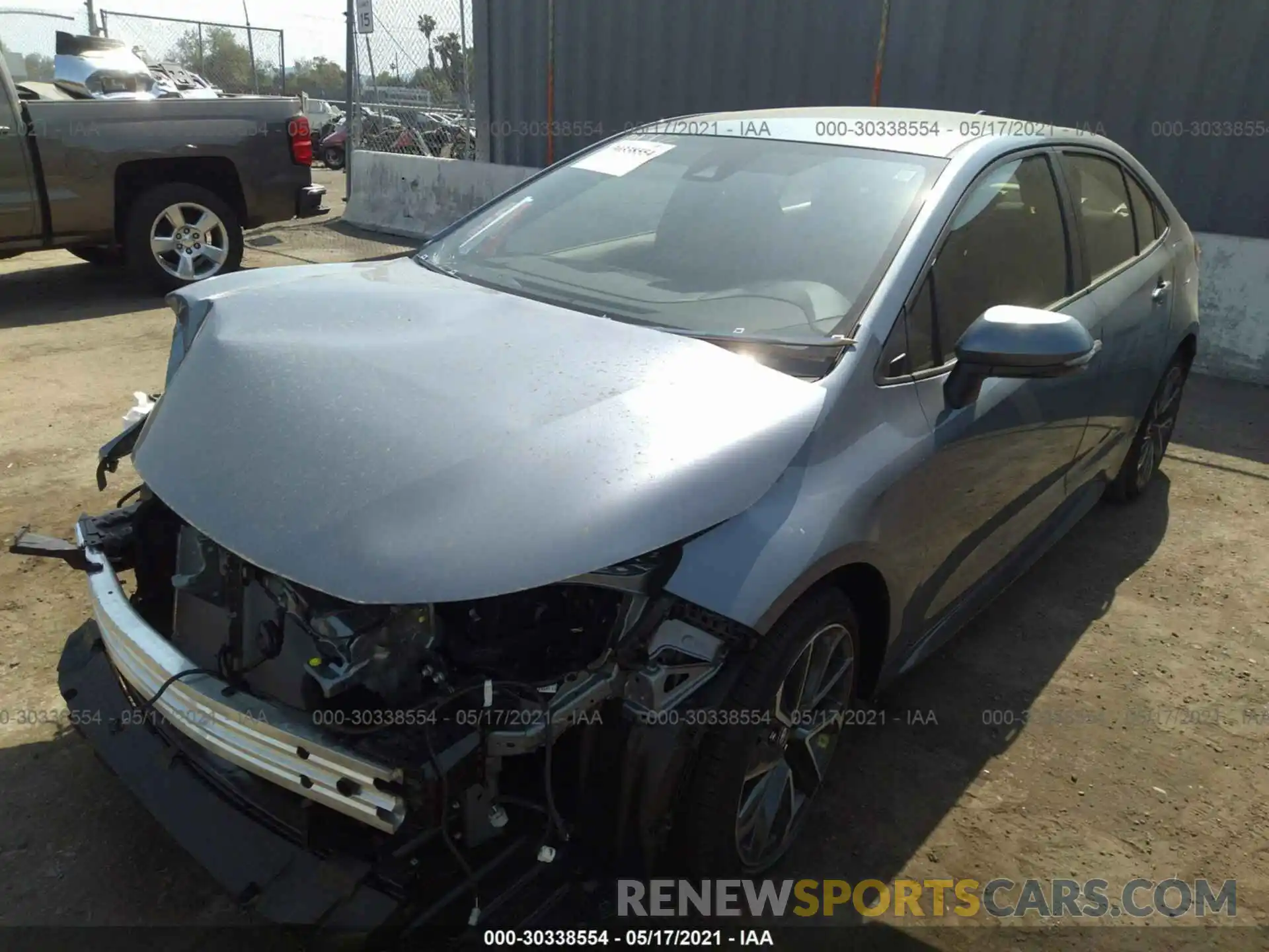 2 Photograph of a damaged car JTDS4MCEXMJ076465 TOYOTA COROLLA 2021