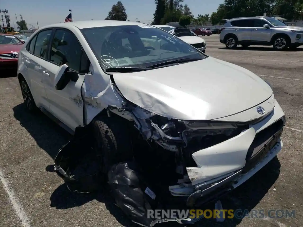 1 Photograph of a damaged car JTDS4MCEXMJ076496 TOYOTA COROLLA 2021