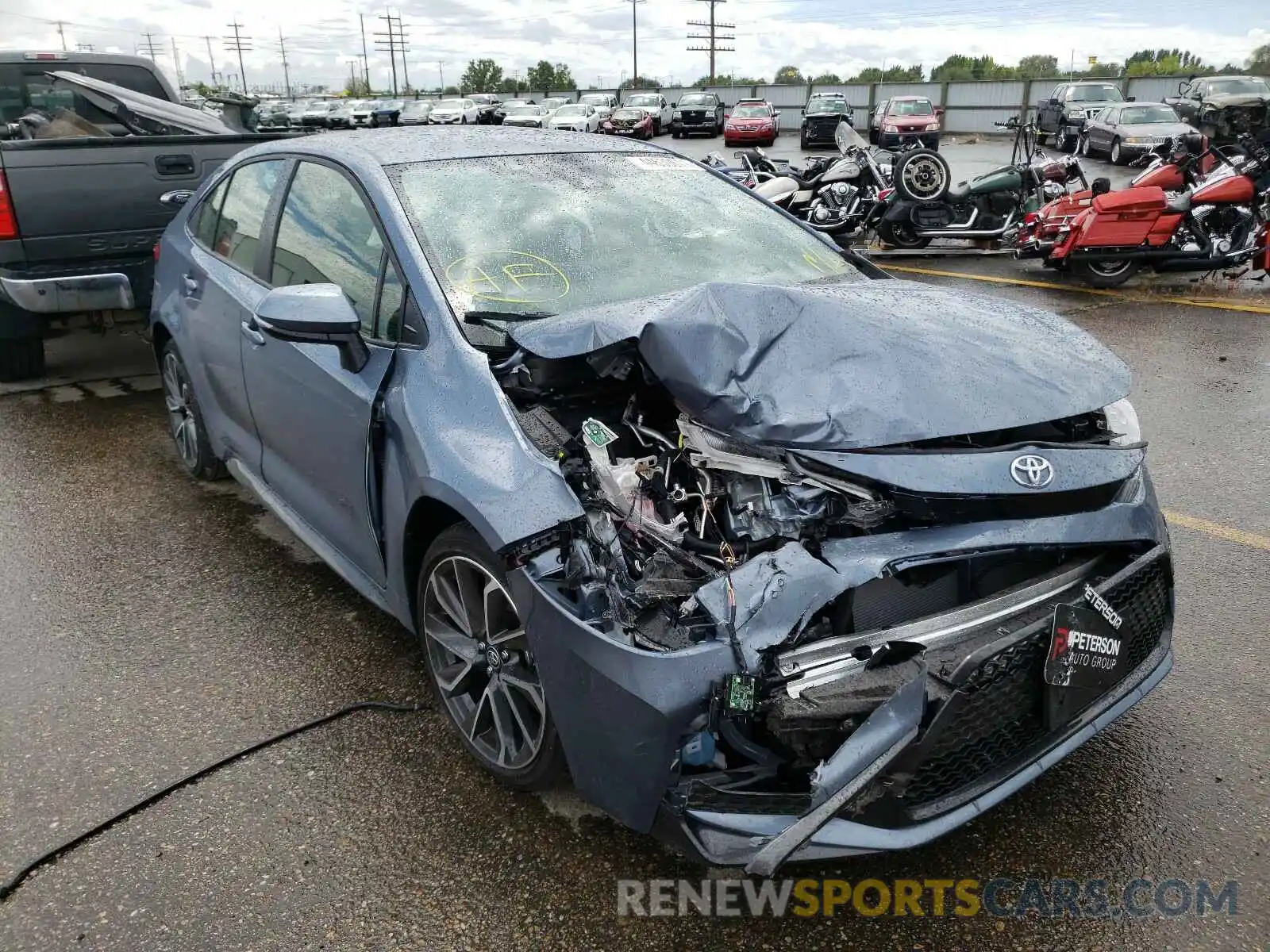 1 Photograph of a damaged car JTDS4MCEXMJ076806 TOYOTA COROLLA 2021