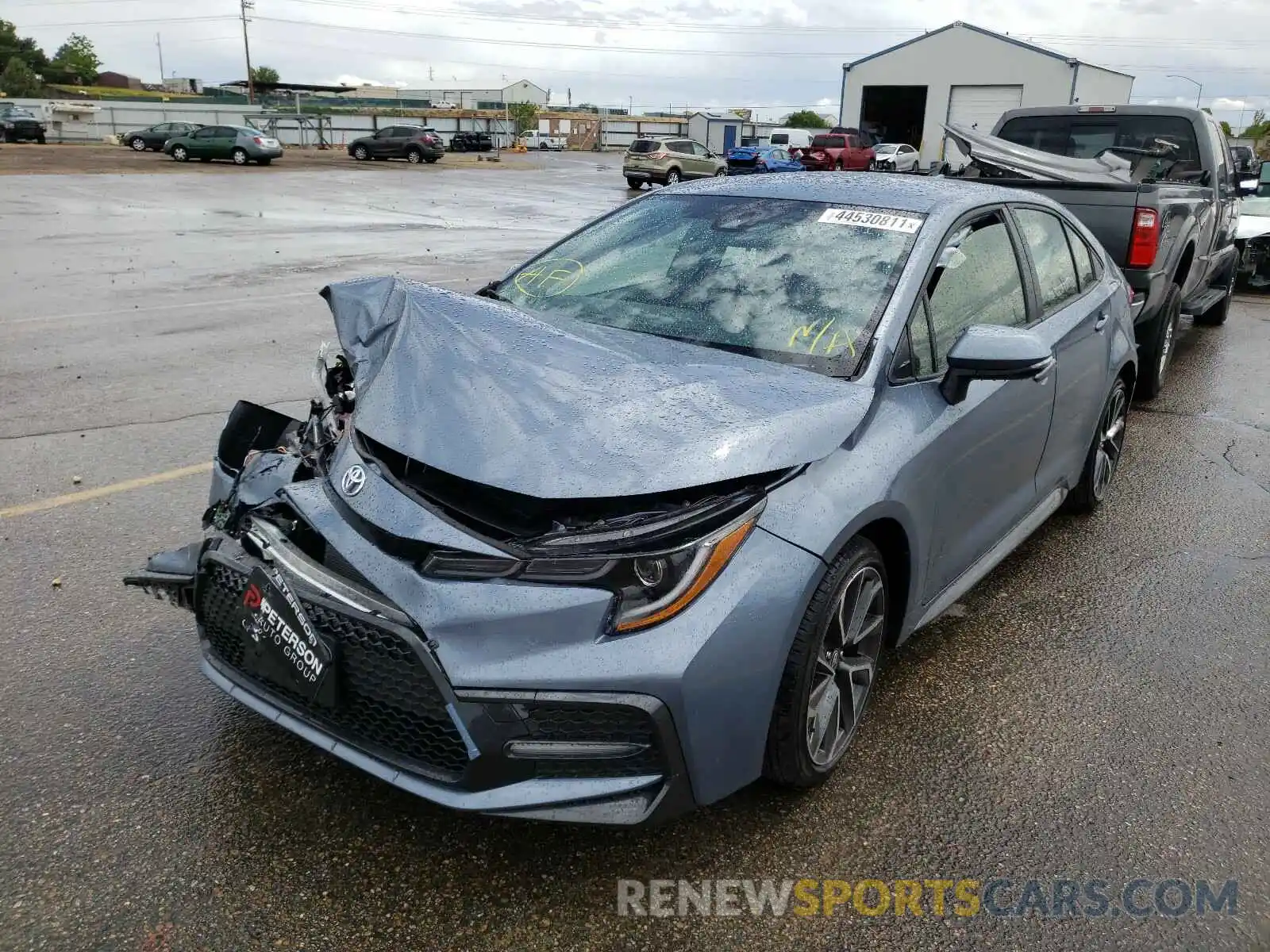 2 Photograph of a damaged car JTDS4MCEXMJ076806 TOYOTA COROLLA 2021