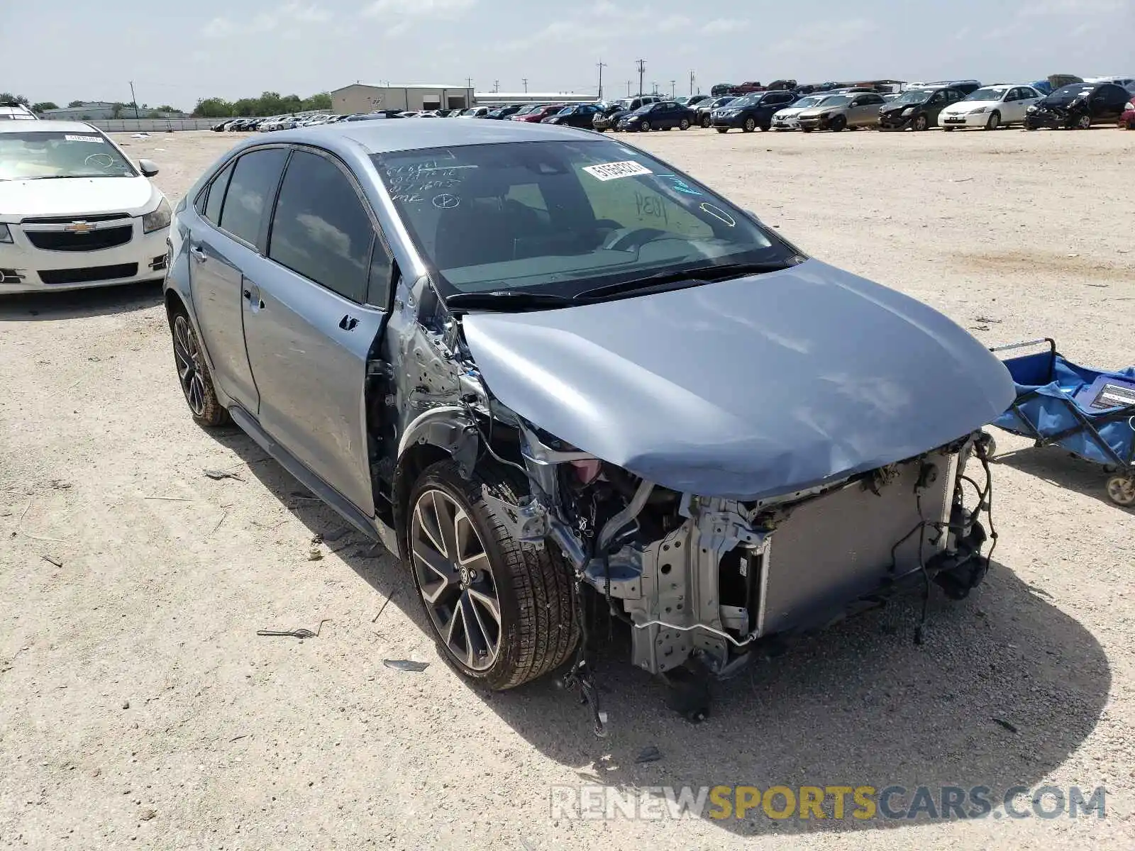 1 Photograph of a damaged car JTDS4MCEXMJ077695 TOYOTA COROLLA 2021