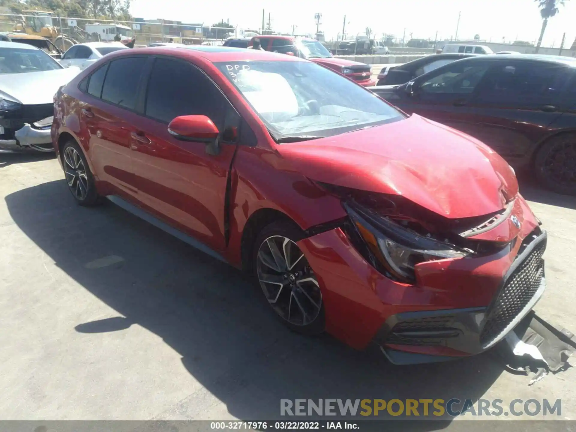 1 Photograph of a damaged car JTDT4MCE0MJ058514 TOYOTA COROLLA 2021