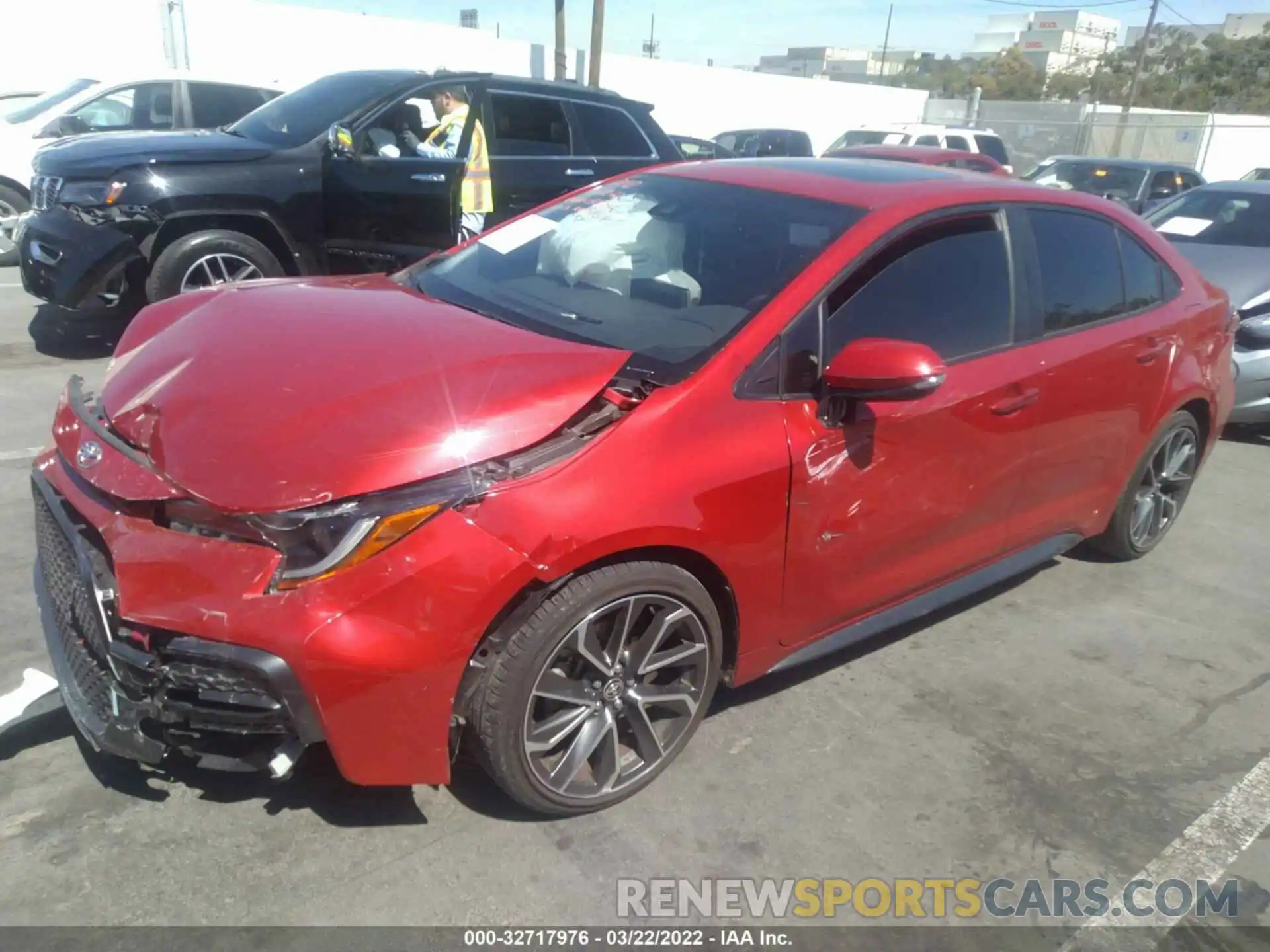 2 Photograph of a damaged car JTDT4MCE0MJ058514 TOYOTA COROLLA 2021