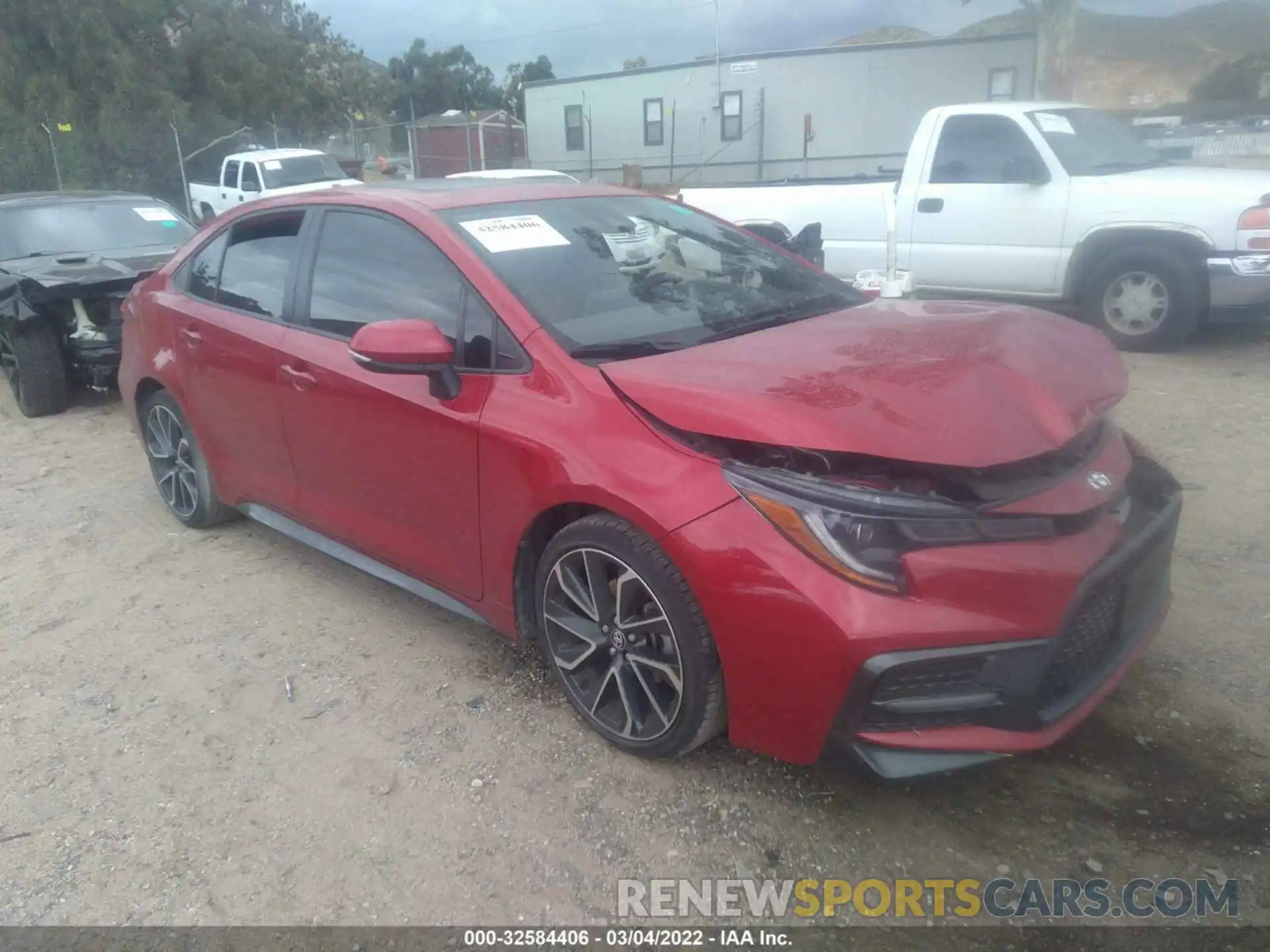 1 Photograph of a damaged car JTDT4MCE0MJ073983 TOYOTA COROLLA 2021