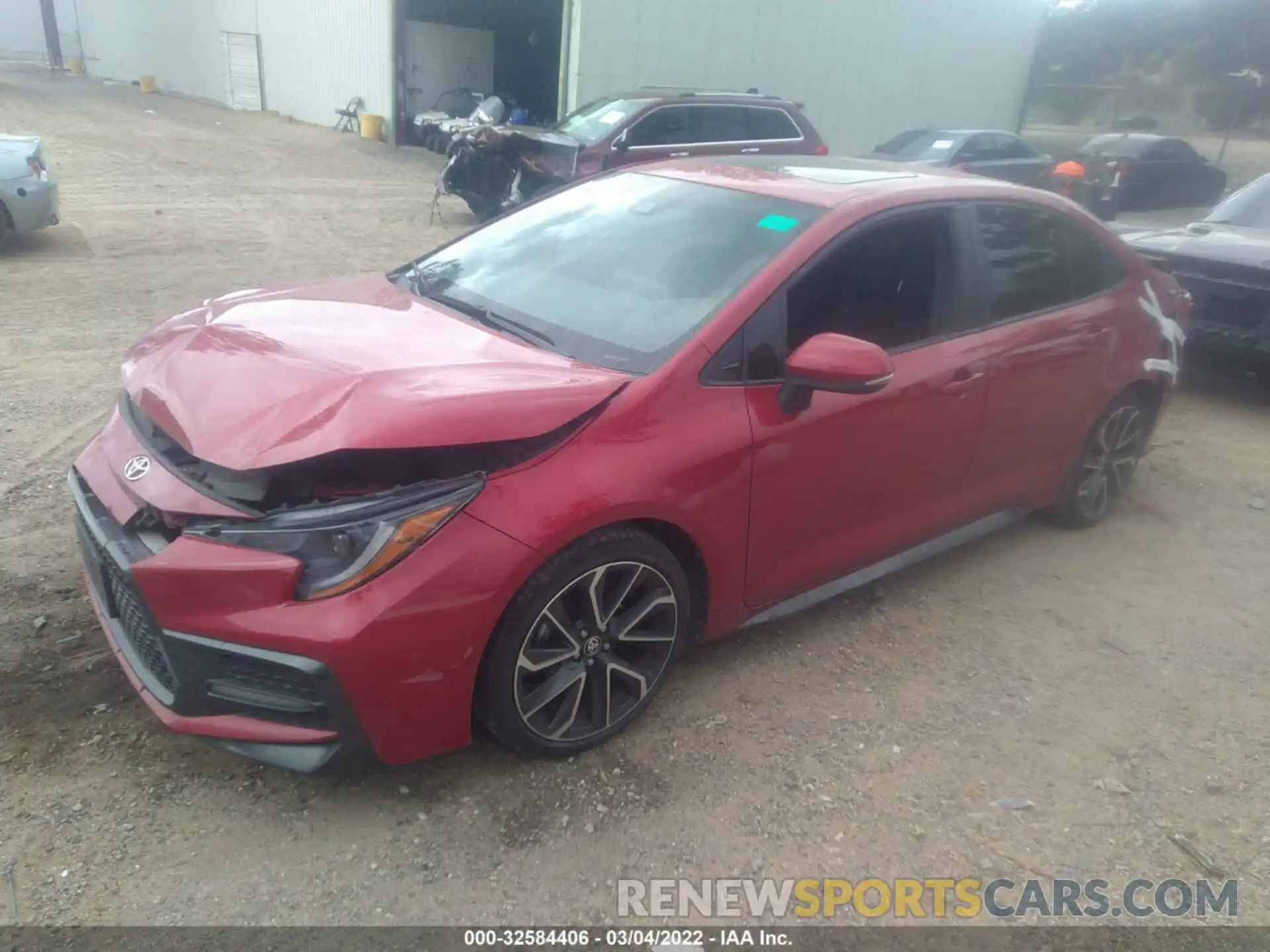 2 Photograph of a damaged car JTDT4MCE0MJ073983 TOYOTA COROLLA 2021