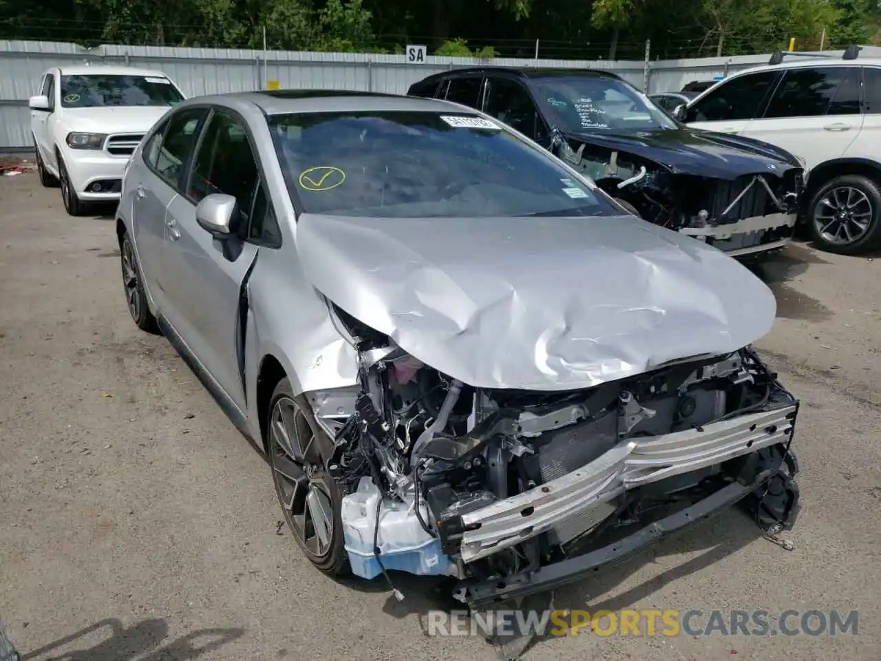 1 Photograph of a damaged car JTDT4MCE1MJ058540 TOYOTA COROLLA 2021