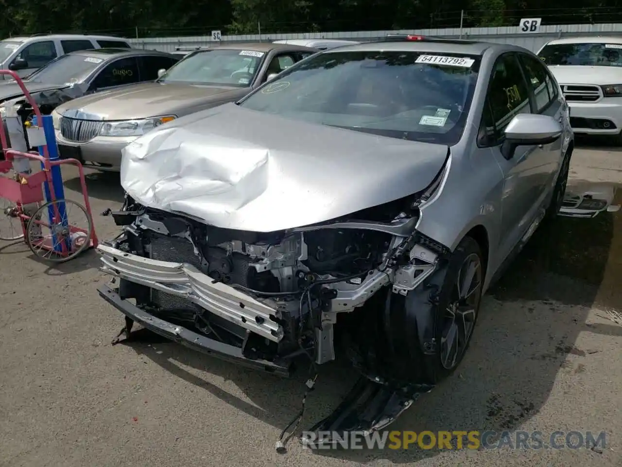 2 Photograph of a damaged car JTDT4MCE1MJ058540 TOYOTA COROLLA 2021