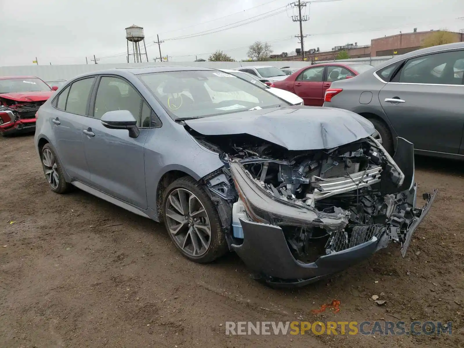 1 Photograph of a damaged car JTDT4MCE1MJ063558 TOYOTA COROLLA 2021