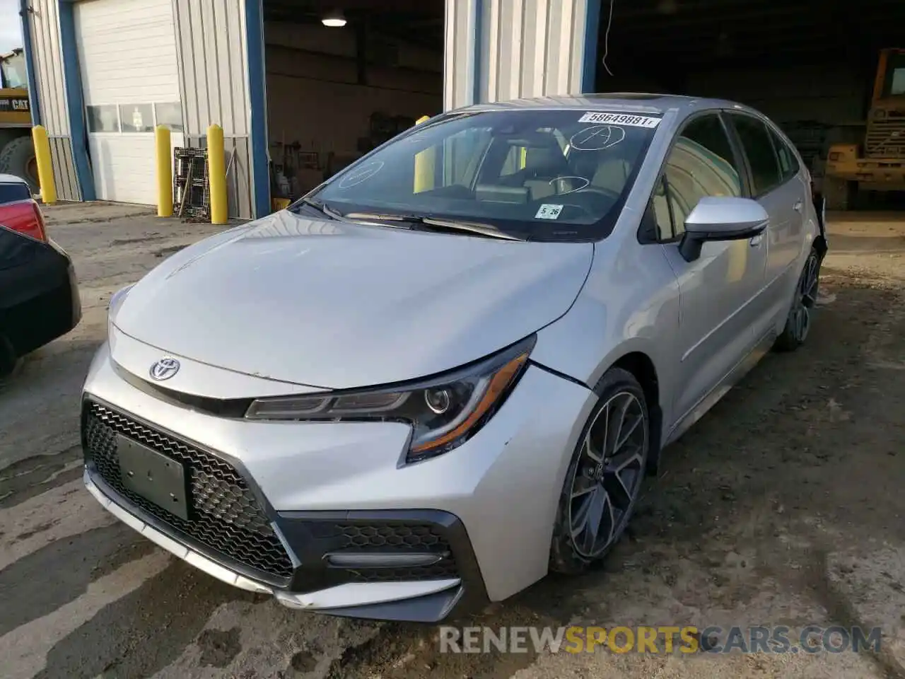 2 Photograph of a damaged car JTDT4MCE1MJ073250 TOYOTA COROLLA 2021