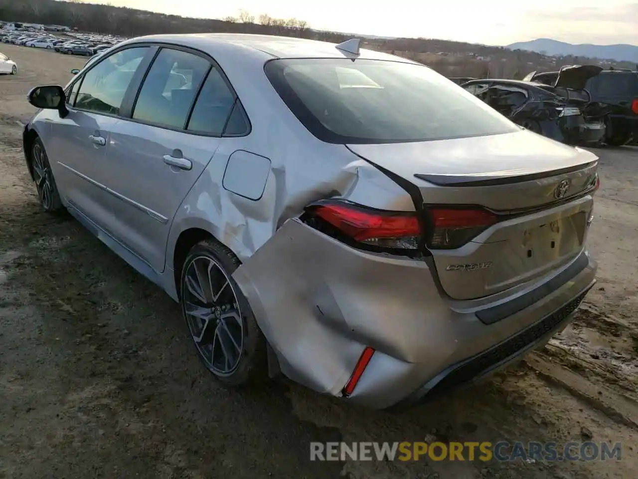 3 Photograph of a damaged car JTDT4MCE1MJ073250 TOYOTA COROLLA 2021