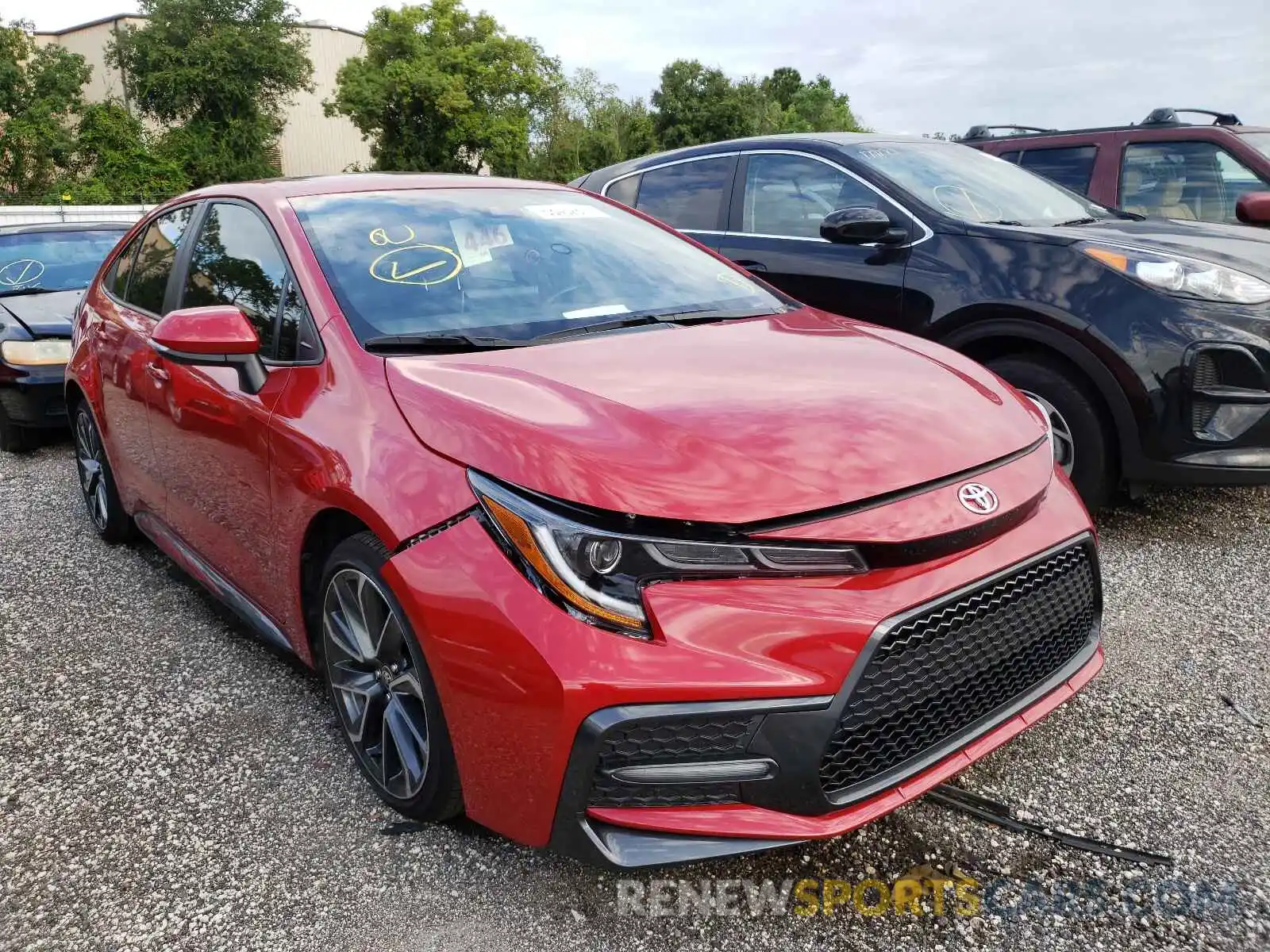 1 Photograph of a damaged car JTDT4MCE2MJ057302 TOYOTA COROLLA 2021