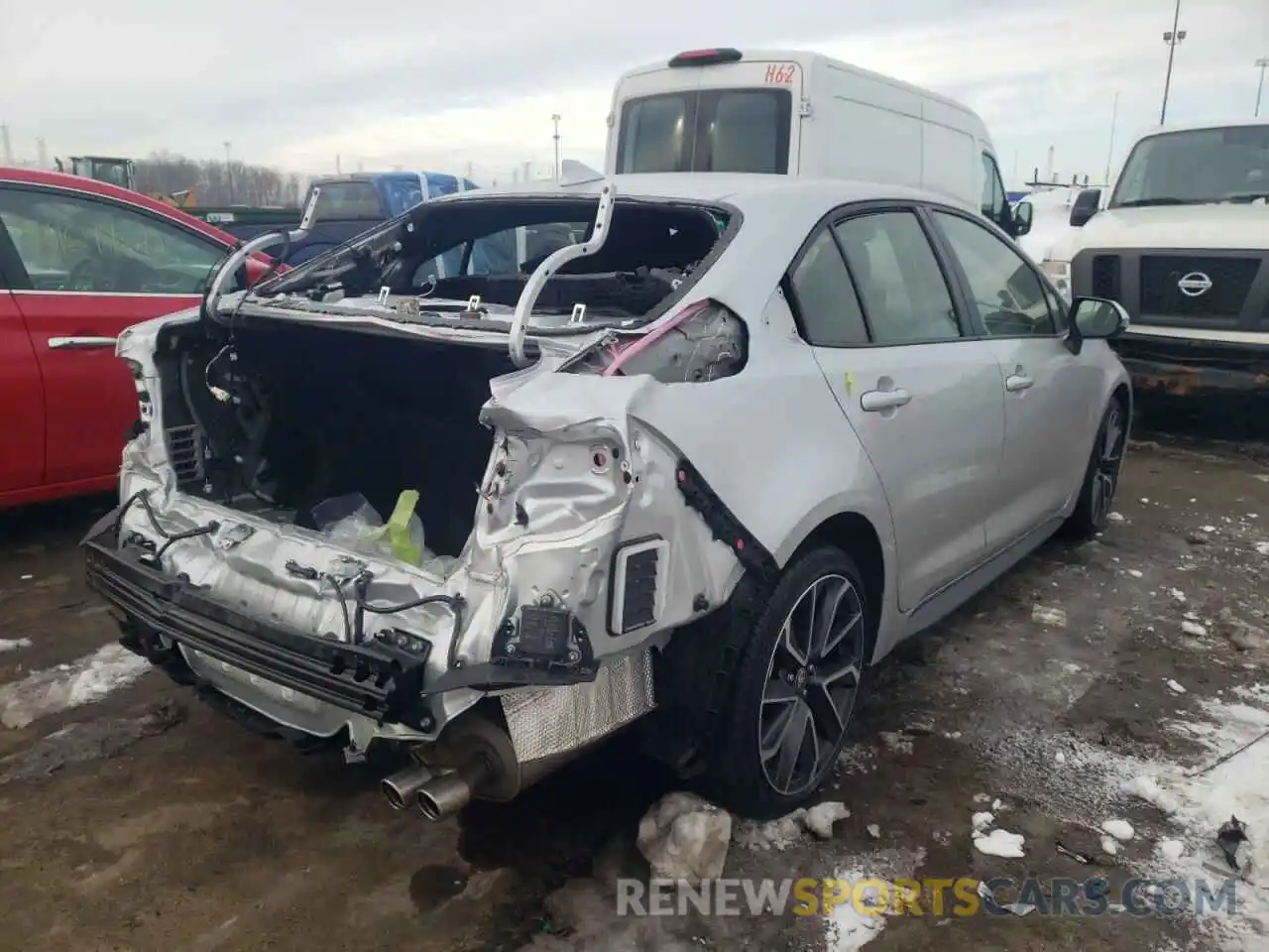 4 Photograph of a damaged car JTDT4MCE2MJ067263 TOYOTA COROLLA 2021