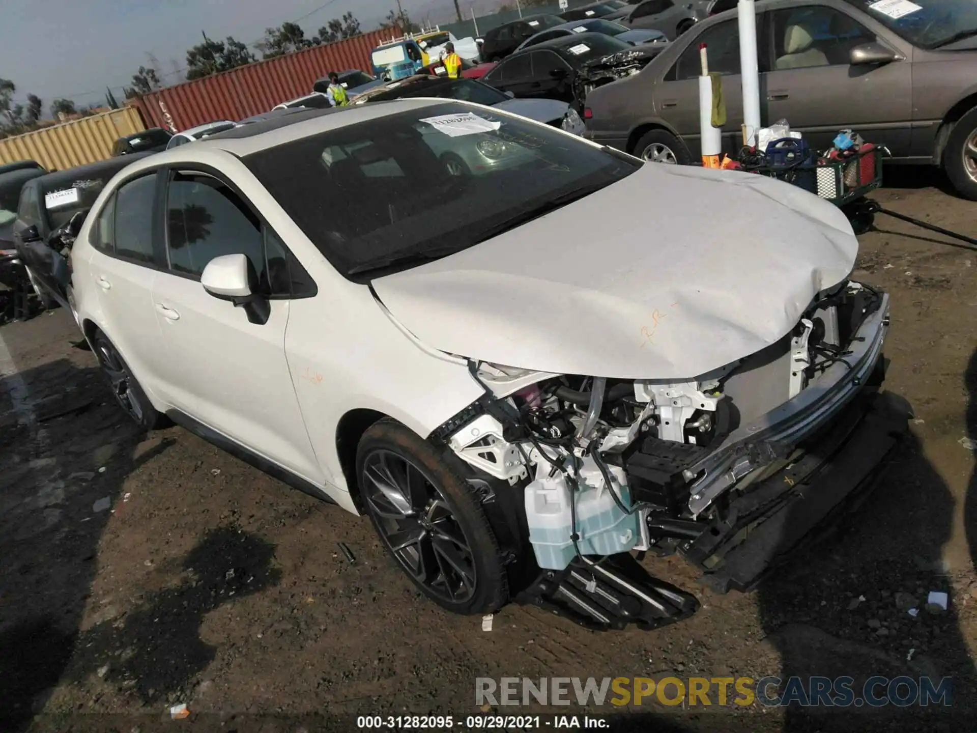 1 Photograph of a damaged car JTDT4MCE4MJ064557 TOYOTA COROLLA 2021