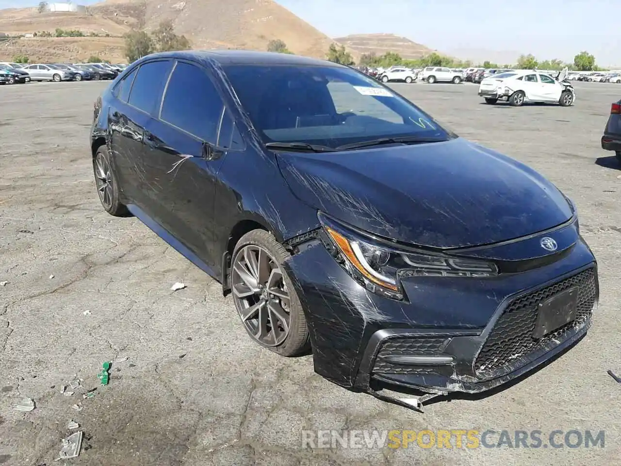 1 Photograph of a damaged car JTDT4MCE4MJ065224 TOYOTA COROLLA 2021