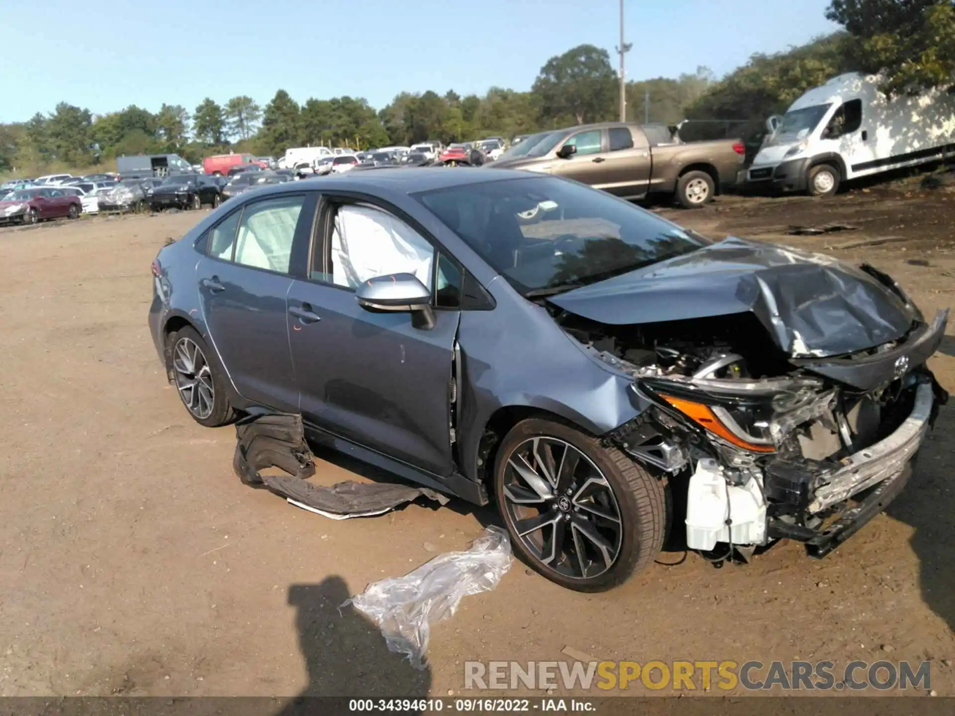 1 Photograph of a damaged car JTDT4MCE5MJ059447 TOYOTA COROLLA 2021