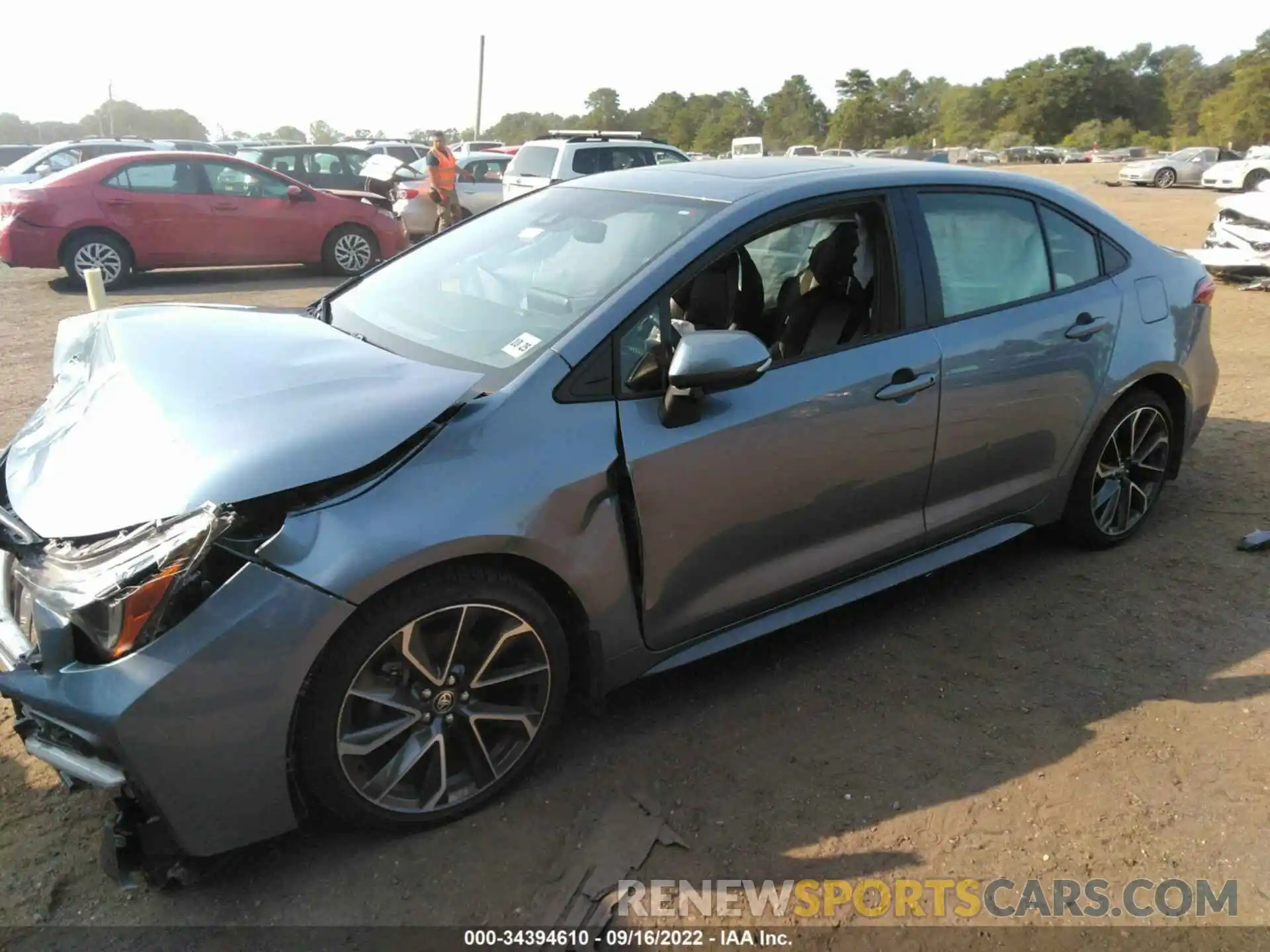 2 Photograph of a damaged car JTDT4MCE5MJ059447 TOYOTA COROLLA 2021