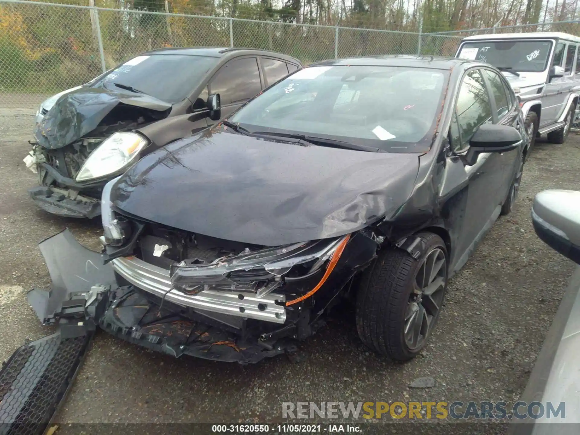 2 Photograph of a damaged car JTDT4MCE5MJ064616 TOYOTA COROLLA 2021