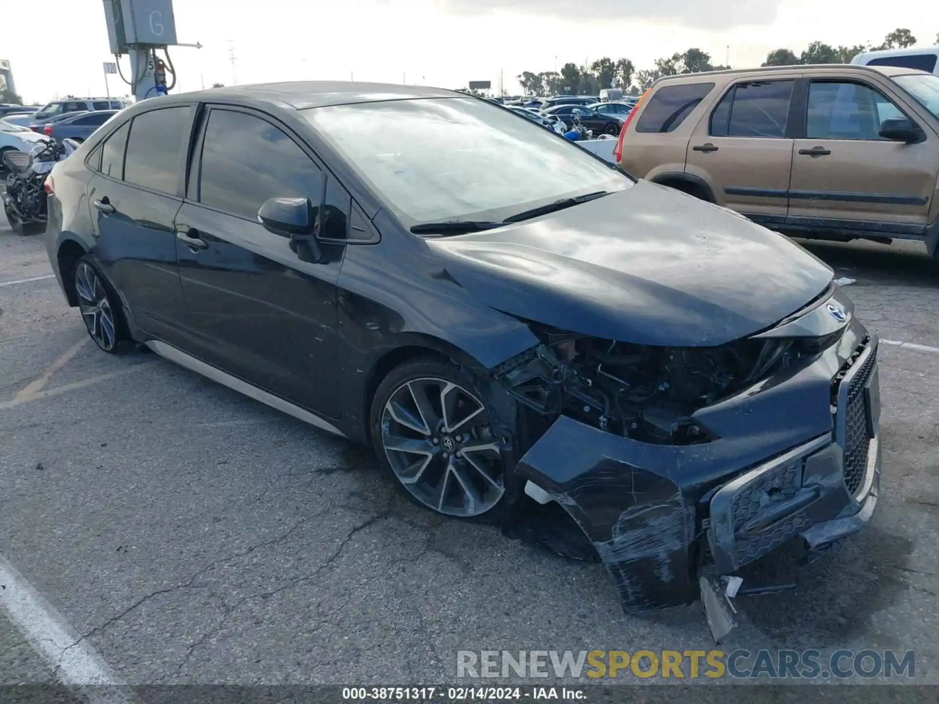 1 Photograph of a damaged car JTDT4MCE6MJ057836 TOYOTA COROLLA 2021