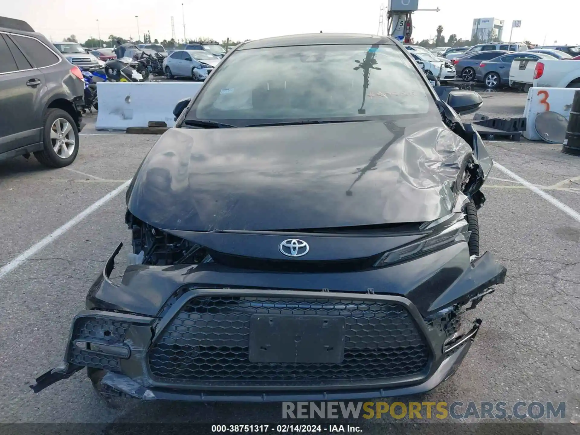 12 Photograph of a damaged car JTDT4MCE6MJ057836 TOYOTA COROLLA 2021