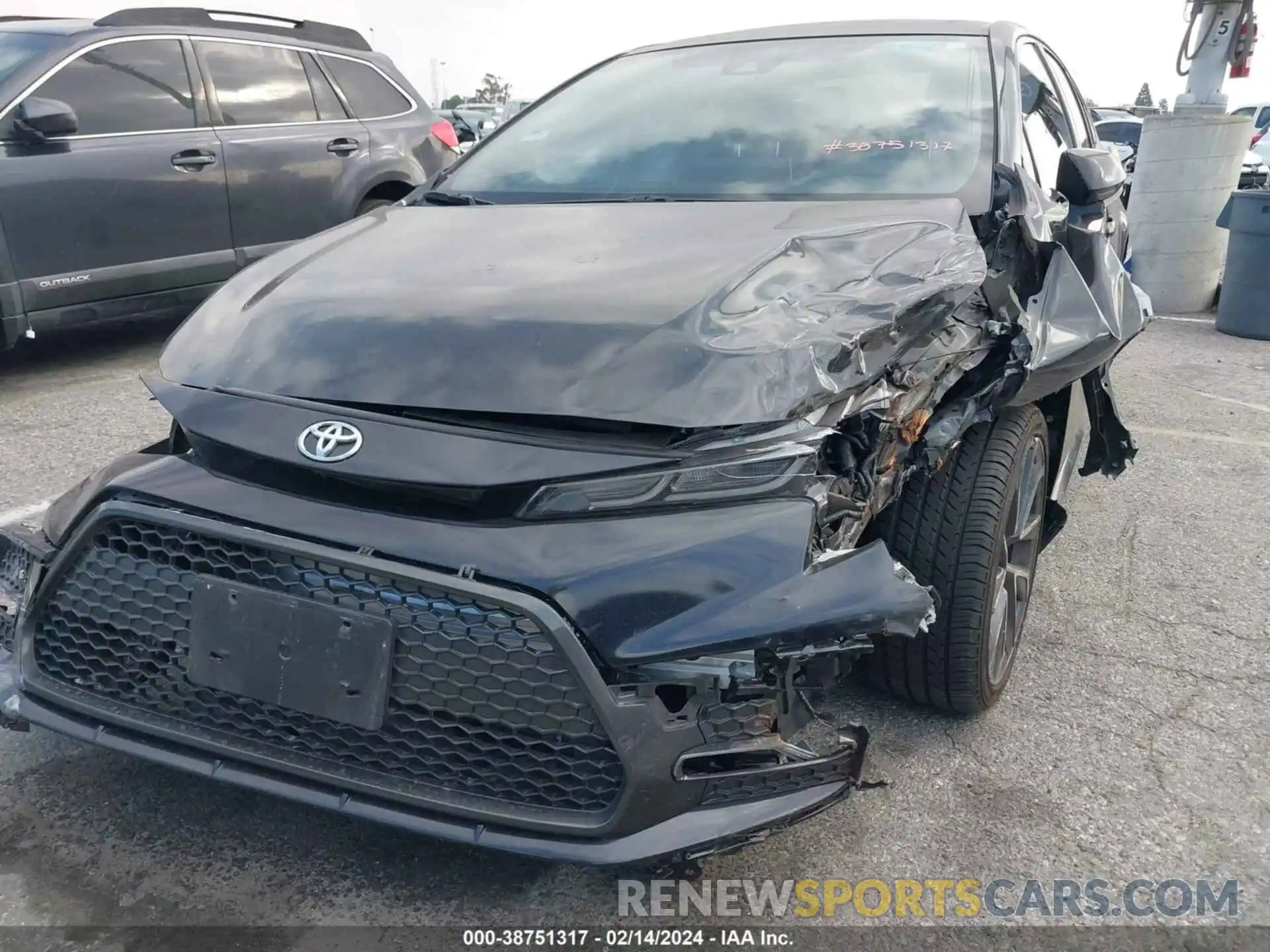 6 Photograph of a damaged car JTDT4MCE6MJ057836 TOYOTA COROLLA 2021