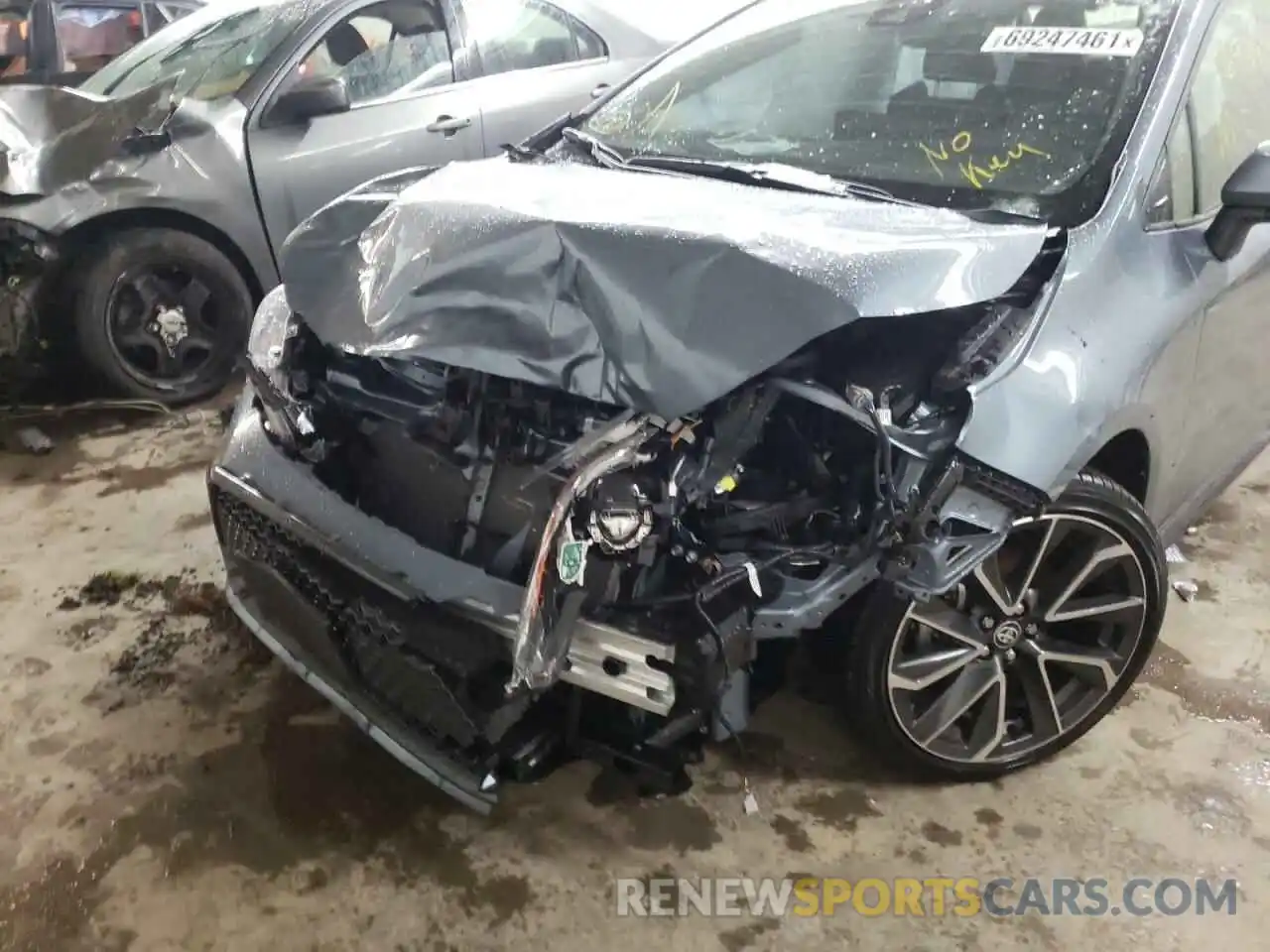 9 Photograph of a damaged car JTDT4MCE6MJ064687 TOYOTA COROLLA 2021