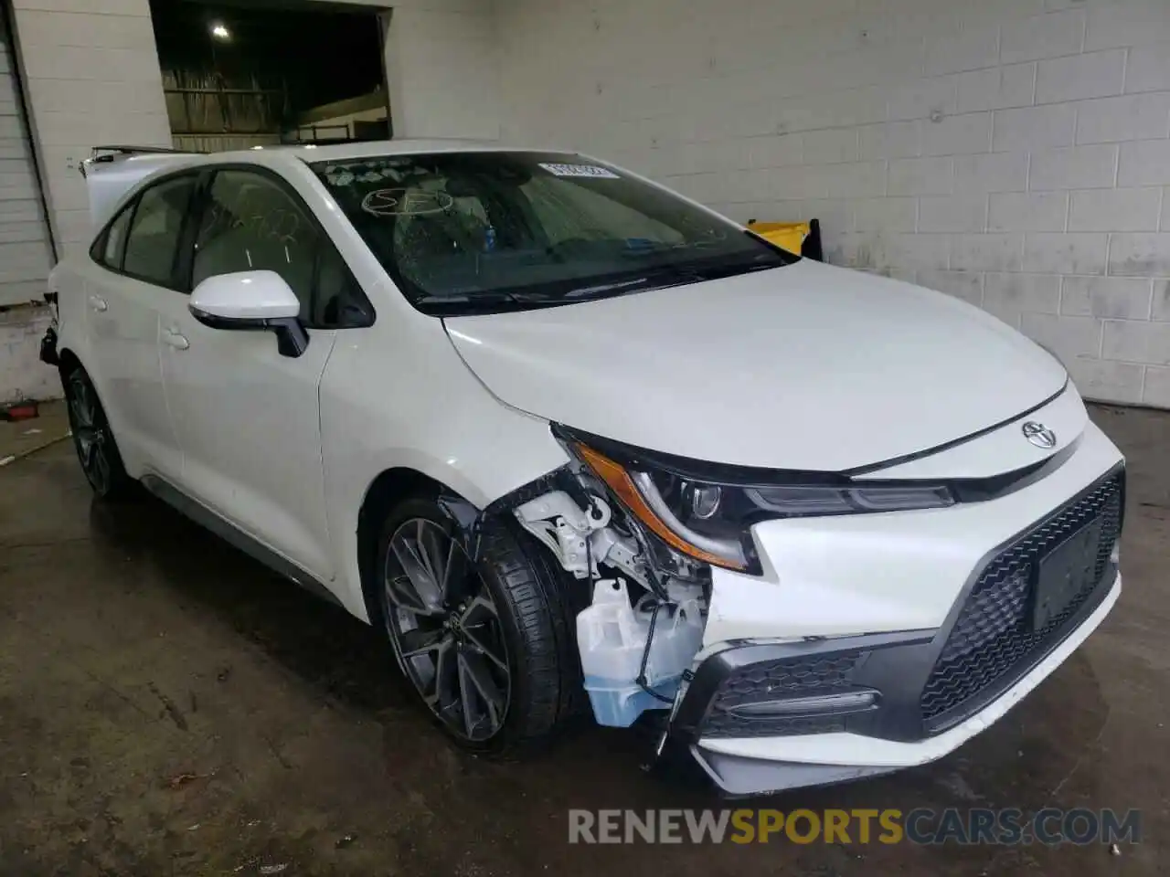 1 Photograph of a damaged car JTDT4MCE8MJ058695 TOYOTA COROLLA 2021