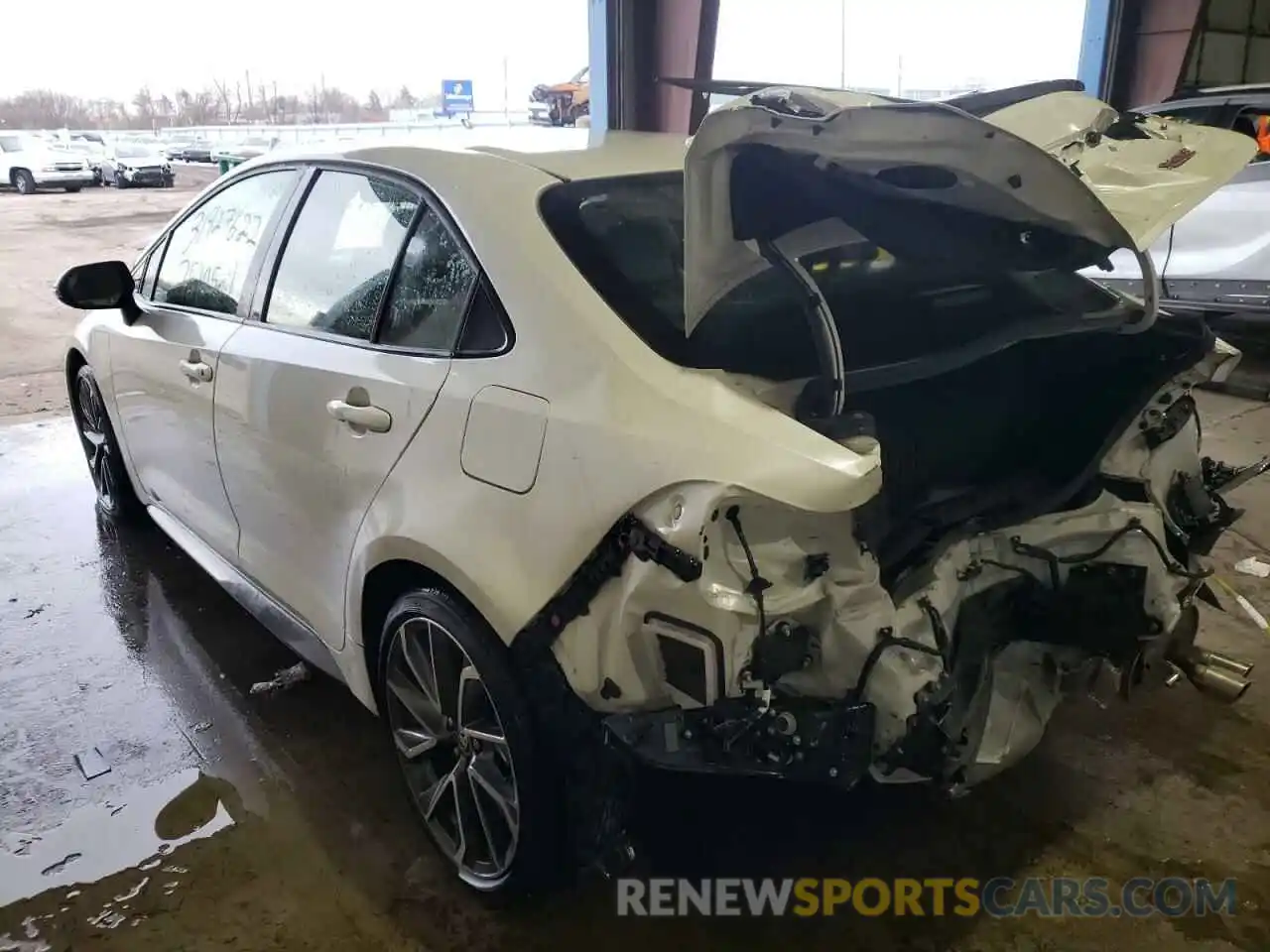 3 Photograph of a damaged car JTDT4MCE8MJ058695 TOYOTA COROLLA 2021