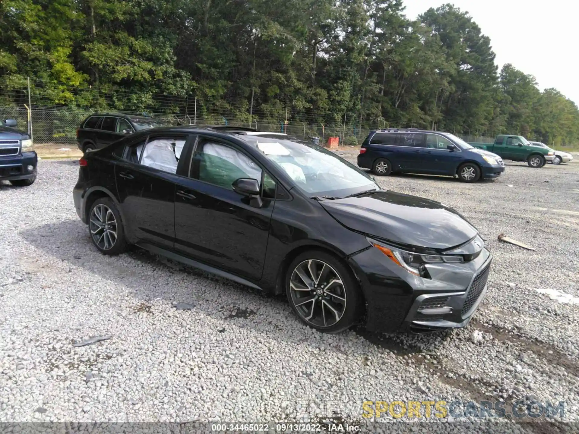 1 Photograph of a damaged car JTDT4MCE8MJ058714 TOYOTA COROLLA 2021