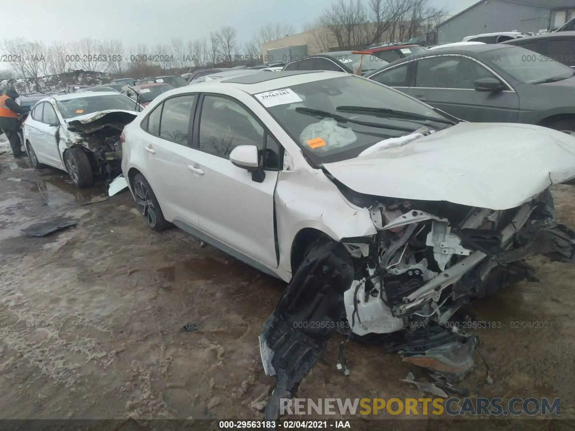 1 Photograph of a damaged car JTDT4MCE9MJ060231 TOYOTA COROLLA 2021